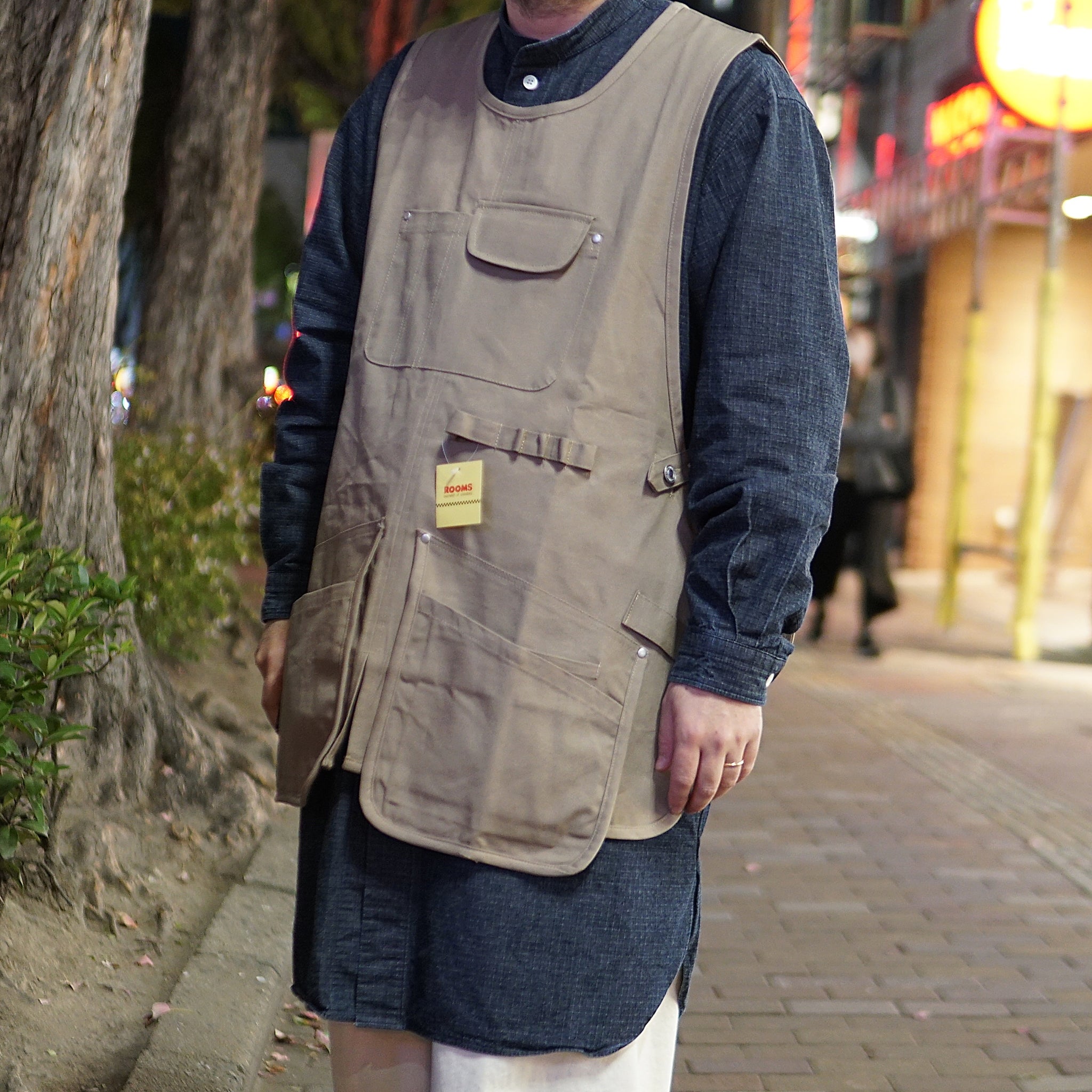 K-123N | アウトドアエプロン | Color:KH/BK BK/BK CA/CA【ROOMS_ルームス】