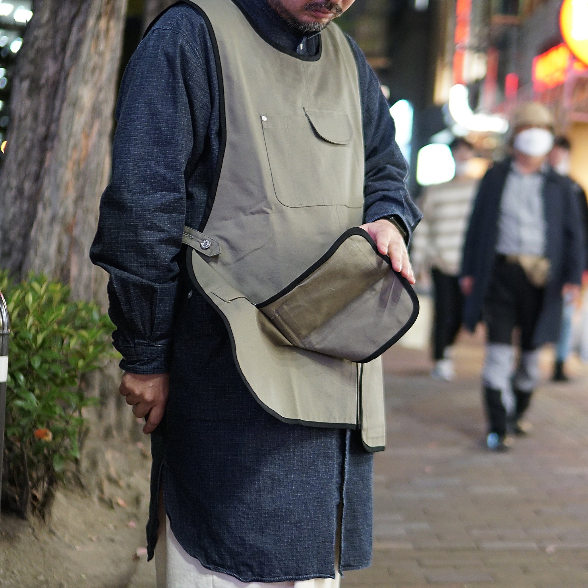 K-123N | アウトドアエプロン | Color:KH/BK BK/BK CA/CA【ROOMS_ルームス】