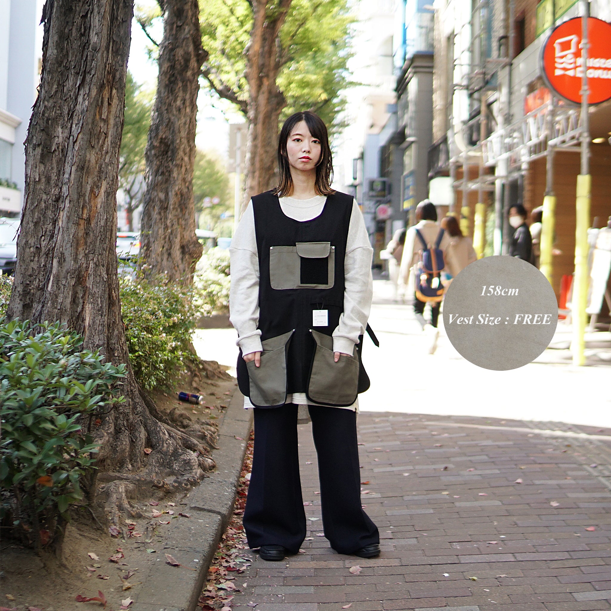 No:K-345 | Name:アウトドアエプロン | Color:Black/Black/Khaki【ROOMS_ルームス】【ネコポス選択可能】