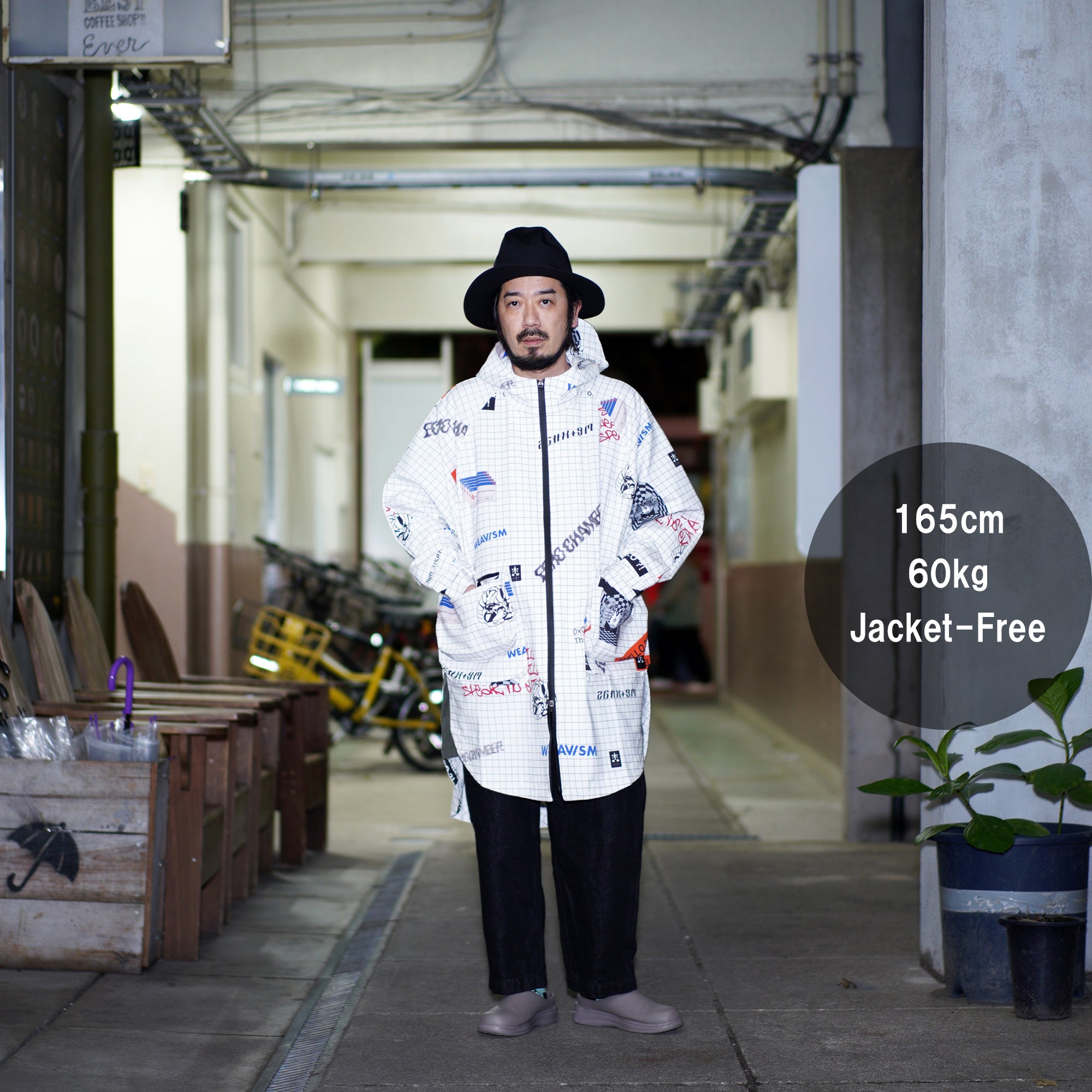 No:WDM16R0611B | Name:Flamer Jacket - Social Print | Size-Free【WEAVISM】-WEAVISM-ADDICTION FUKUOKA