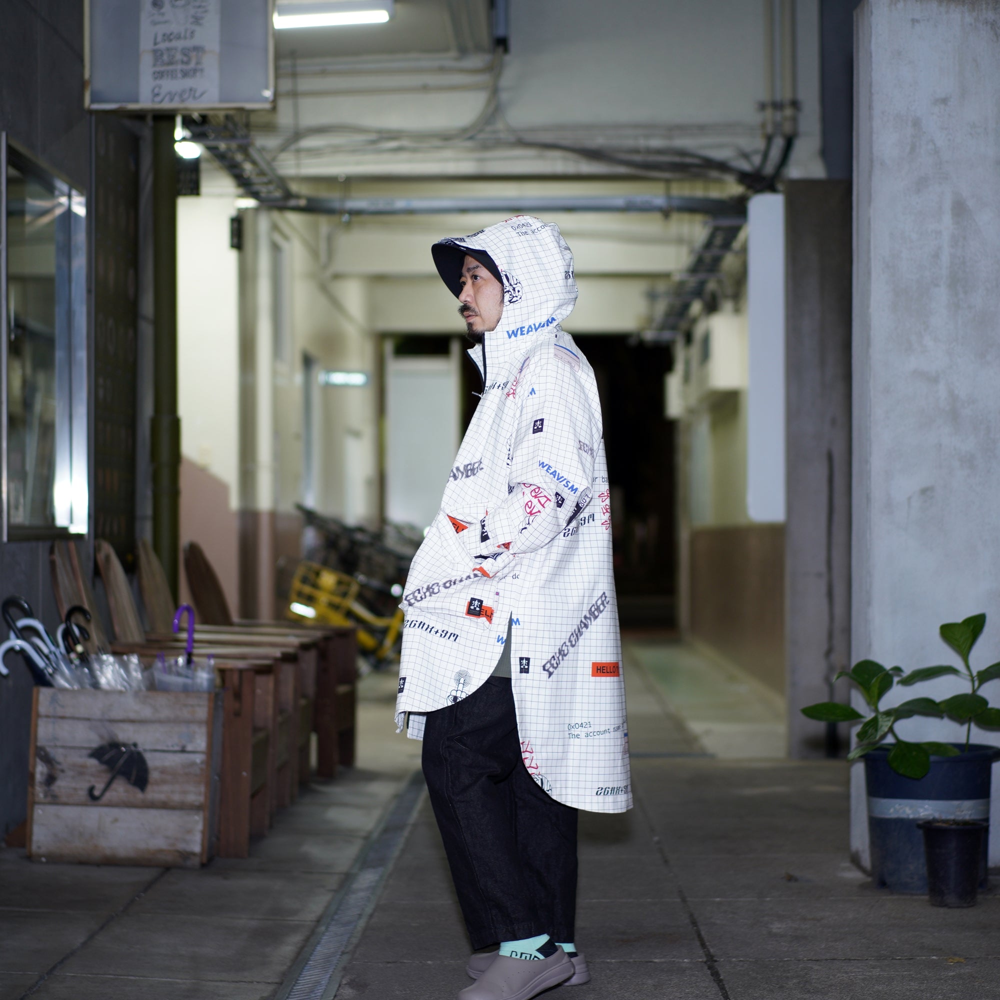 No:WDM16R0611B | Name:Flamer Jacket - Social Print | Size-Free【WEAVISM】-WEAVISM-ADDICTION FUKUOKA