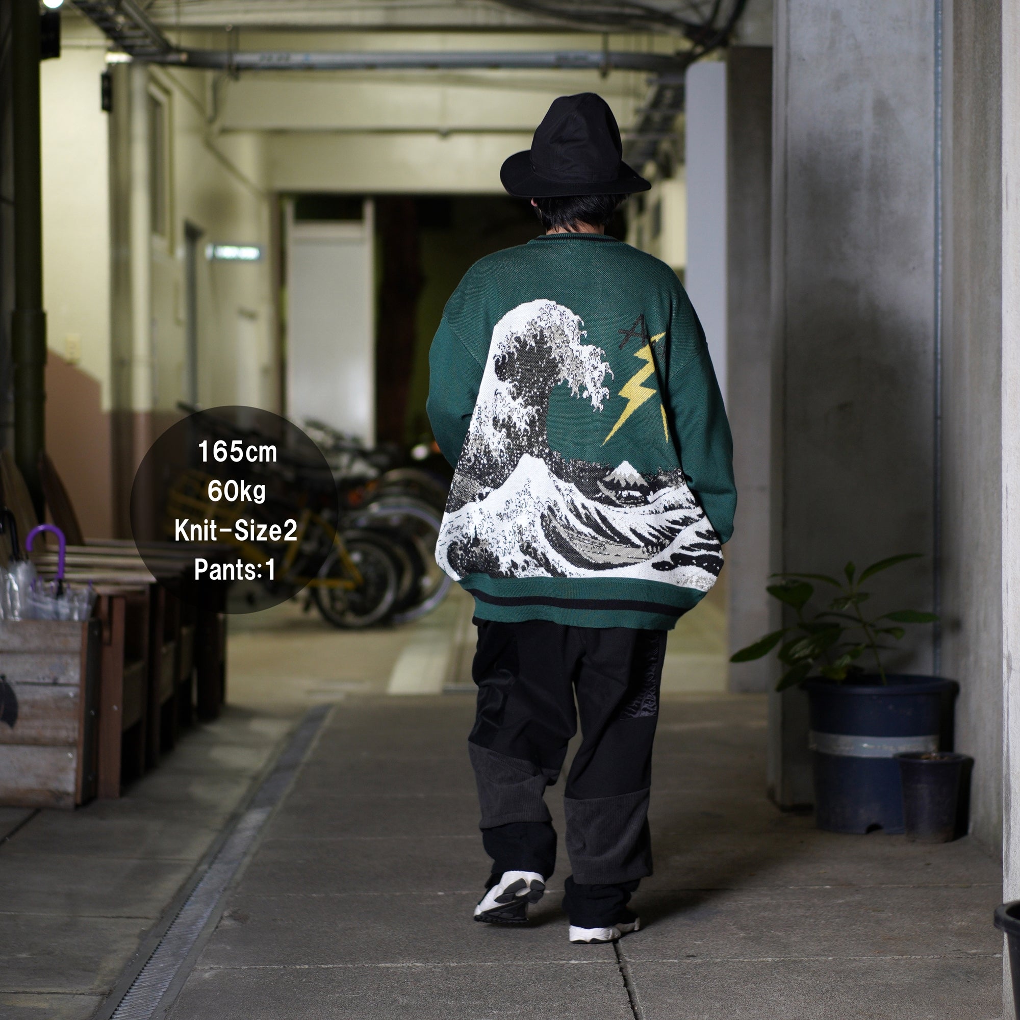 No:MK22A-K-18 | Name:Anacroism | Color:Blk/Grn | Size:1/2【MASTERKEY】-MASTERKEY-ADDICTION FUKUOKA