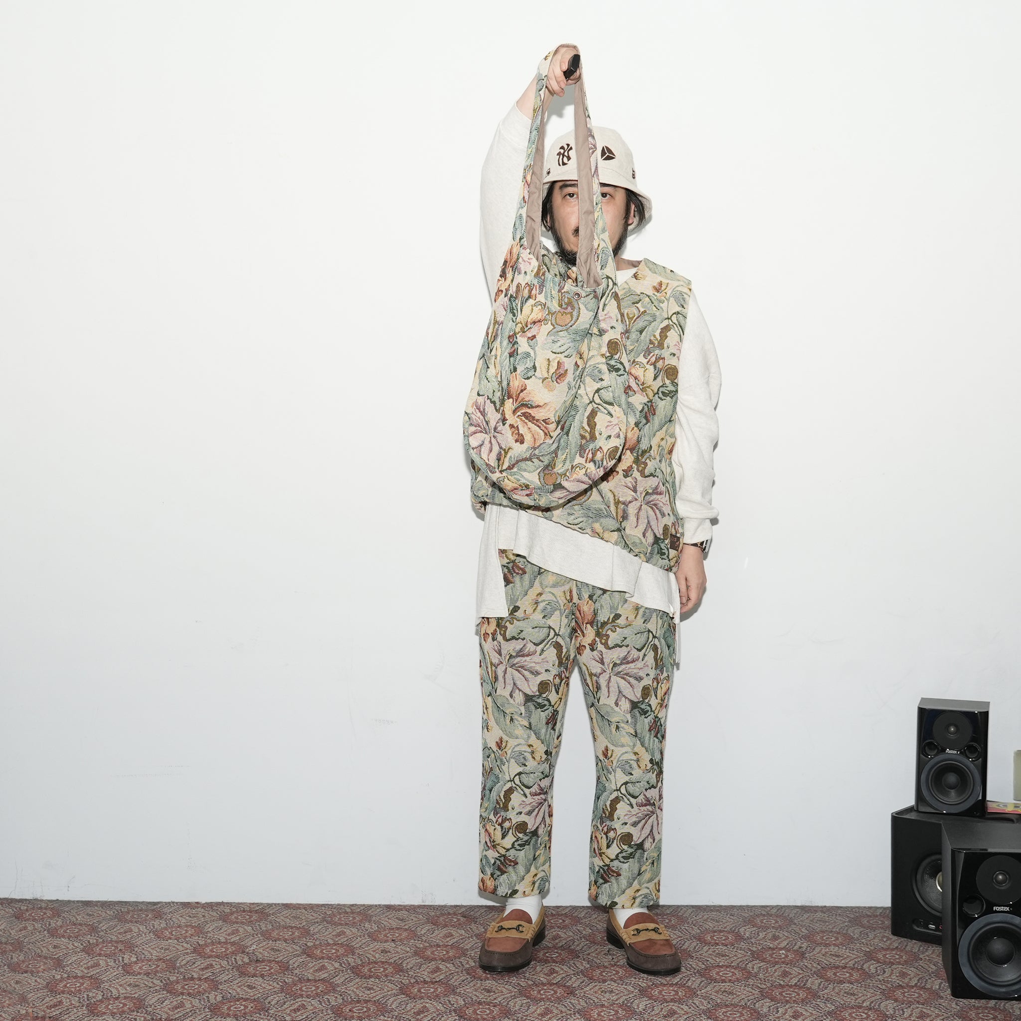 No:VOO-1120 | Name:GOBELIN EGO BAG | Color:Beige/Green/Black【VOO_ヴォー】【archive】