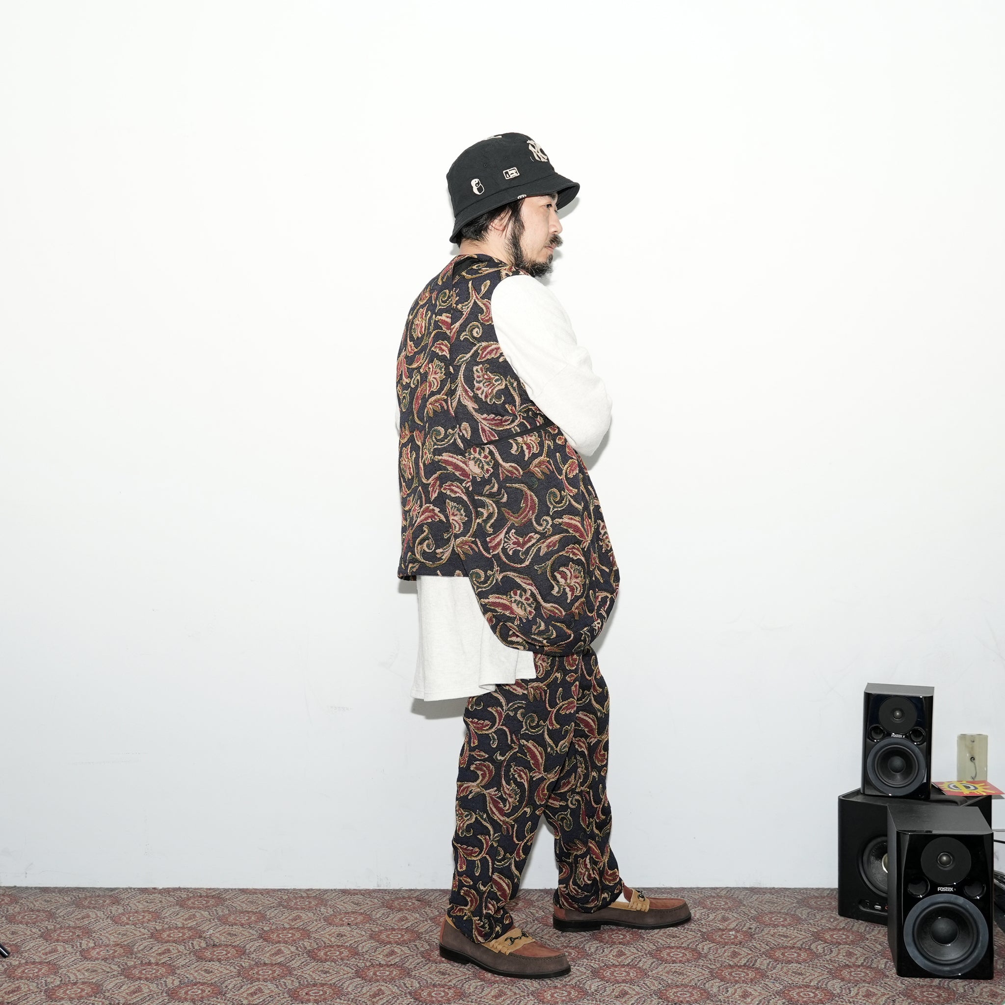 No:VOO-1120 | Name:GOBELIN EGO BAG | Color:Beige/Green/Black【VOO_ヴォー】【archive】