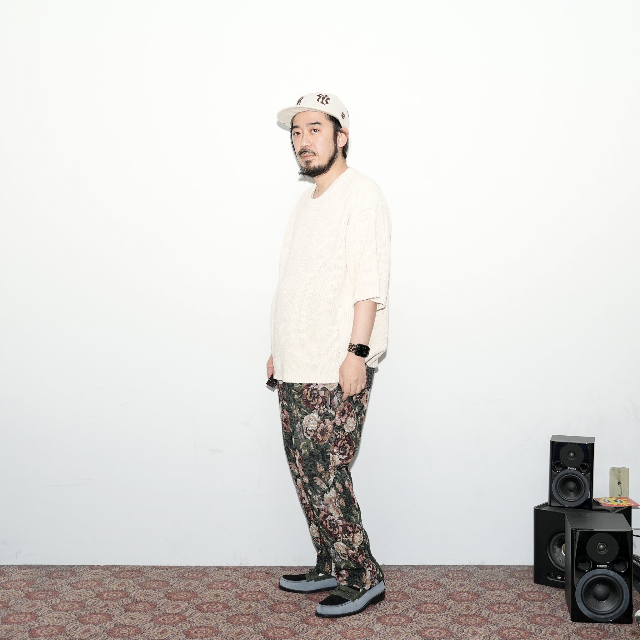 No:VOO-1127 | Name:SPEKNIT 3/5 | Color:Natural/Orange/Sumi Black【VOO_ヴォー】【archive】