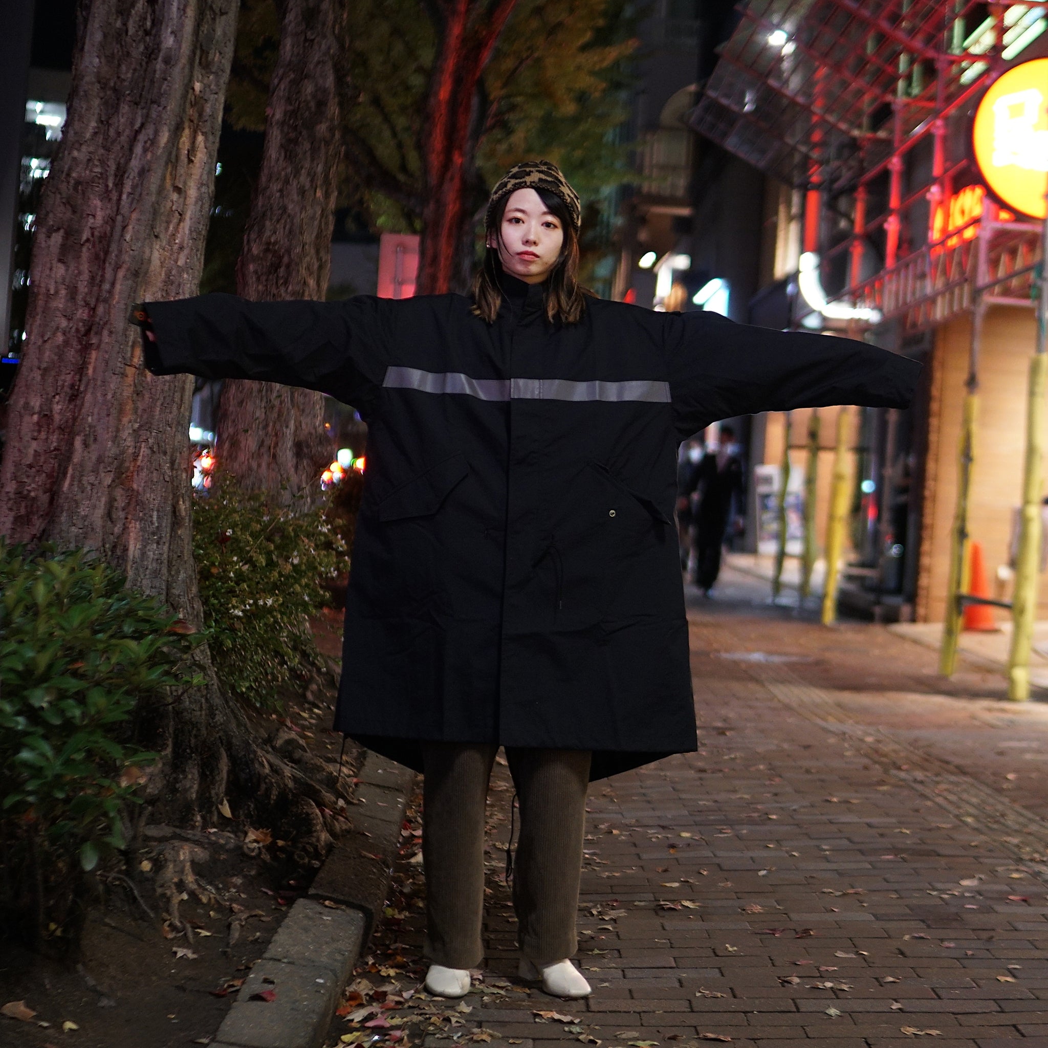 9020SS-AN-CO01 | KUDOS 51 REFLECT COAT | Color:Black/White | Style:【VARDE77_バルデセブンティセブン】