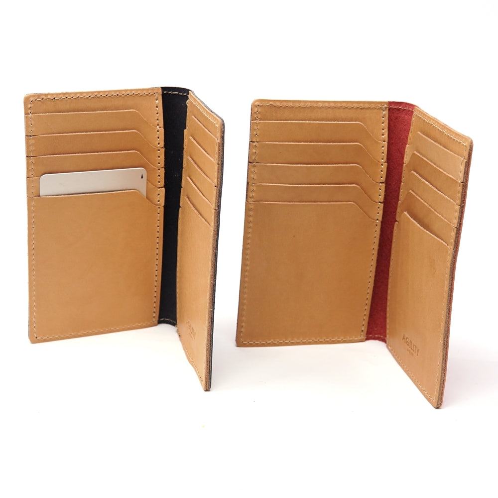 No:12169078-agility | Name:ディジェム 東京レザー | Color:Black/Pink | 10枚のカードが一目で見わたせるスリムな本革カードケース 薄型 二つ折り【AGILITY affa(アジリティアッファ)】(1216)-AGILITY-ADDICTION FUKUOKA