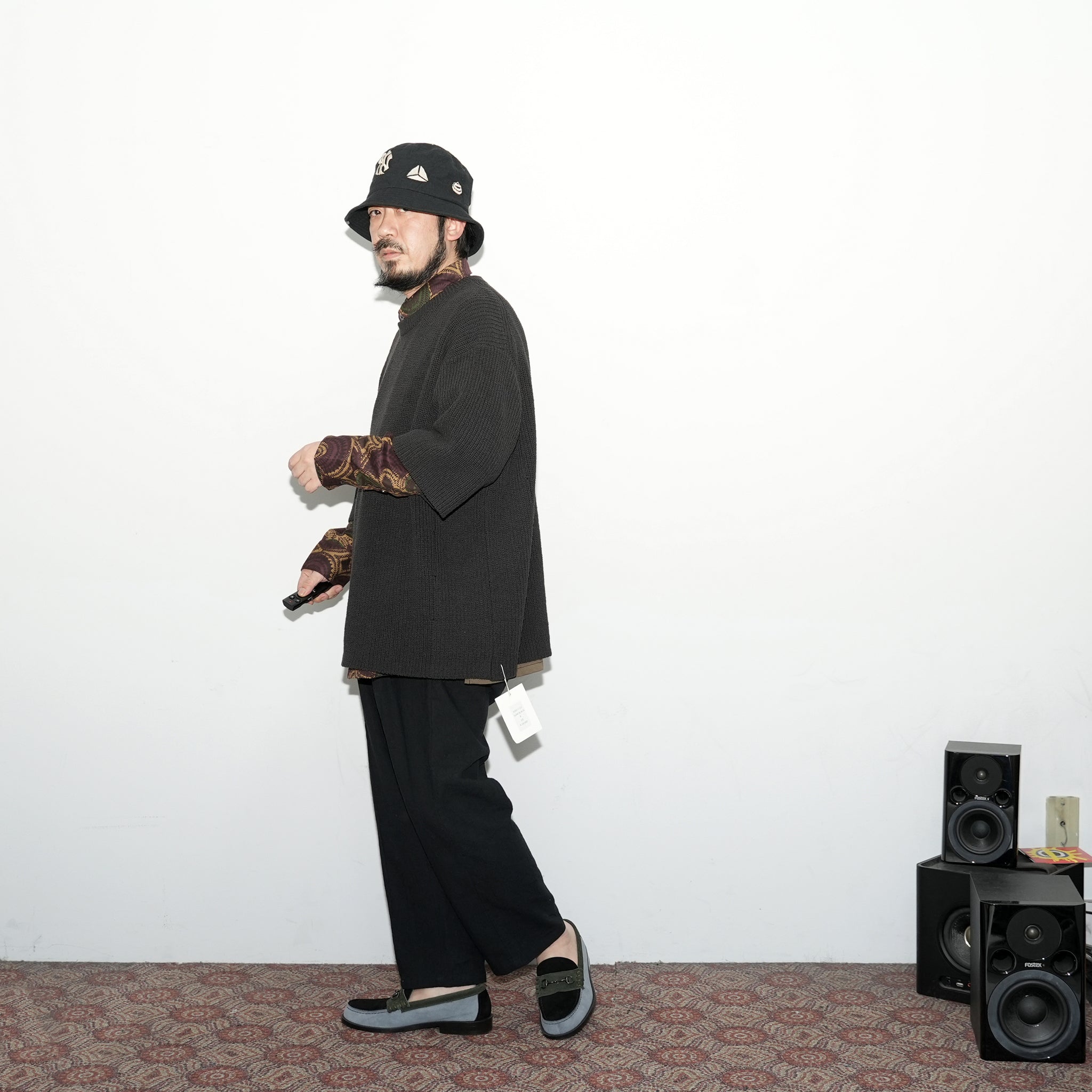 No:VOO-1127 | Name:SPEKNIT 3/5 | Color:Natural/Orange/Sumi Black【VOO_ヴォー】【archive】