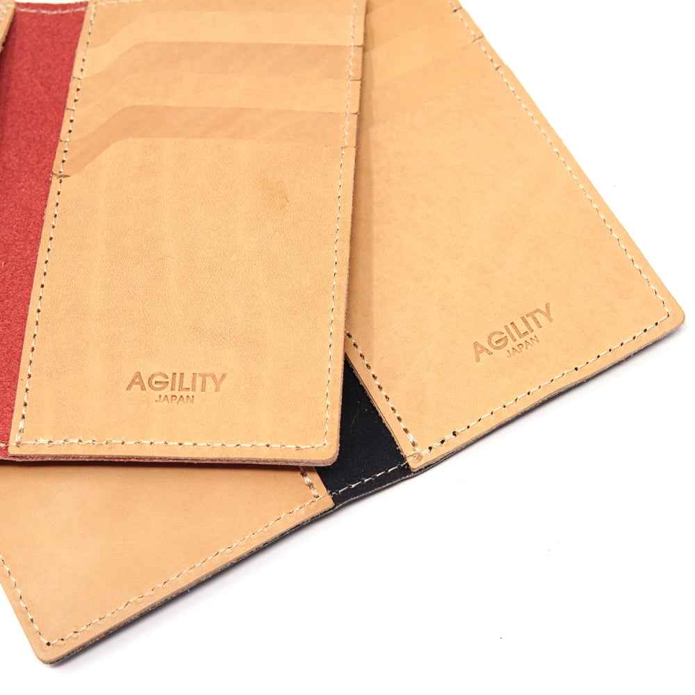 No:12169078-agility | Name:ディジェム 東京レザー | Color:Black/Pink | 10枚のカードが一目で見わたせるスリムな本革カードケース 薄型 二つ折り【AGILITY affa(アジリティアッファ)】(1216)-AGILITY-ADDICTION FUKUOKA