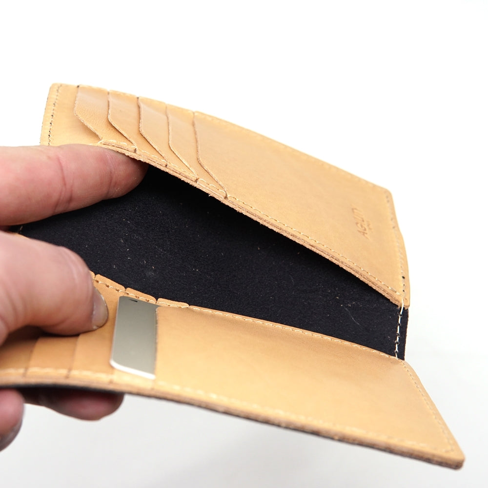 No:12169078-agility | Name:ディジェム 東京レザー | Color:Black/Pink | 10枚のカードが一目で見わたせるスリムな本革カードケース 薄型 二つ折り【AGILITY affa(アジリティアッファ)】(1216)-AGILITY-ADDICTION FUKUOKA