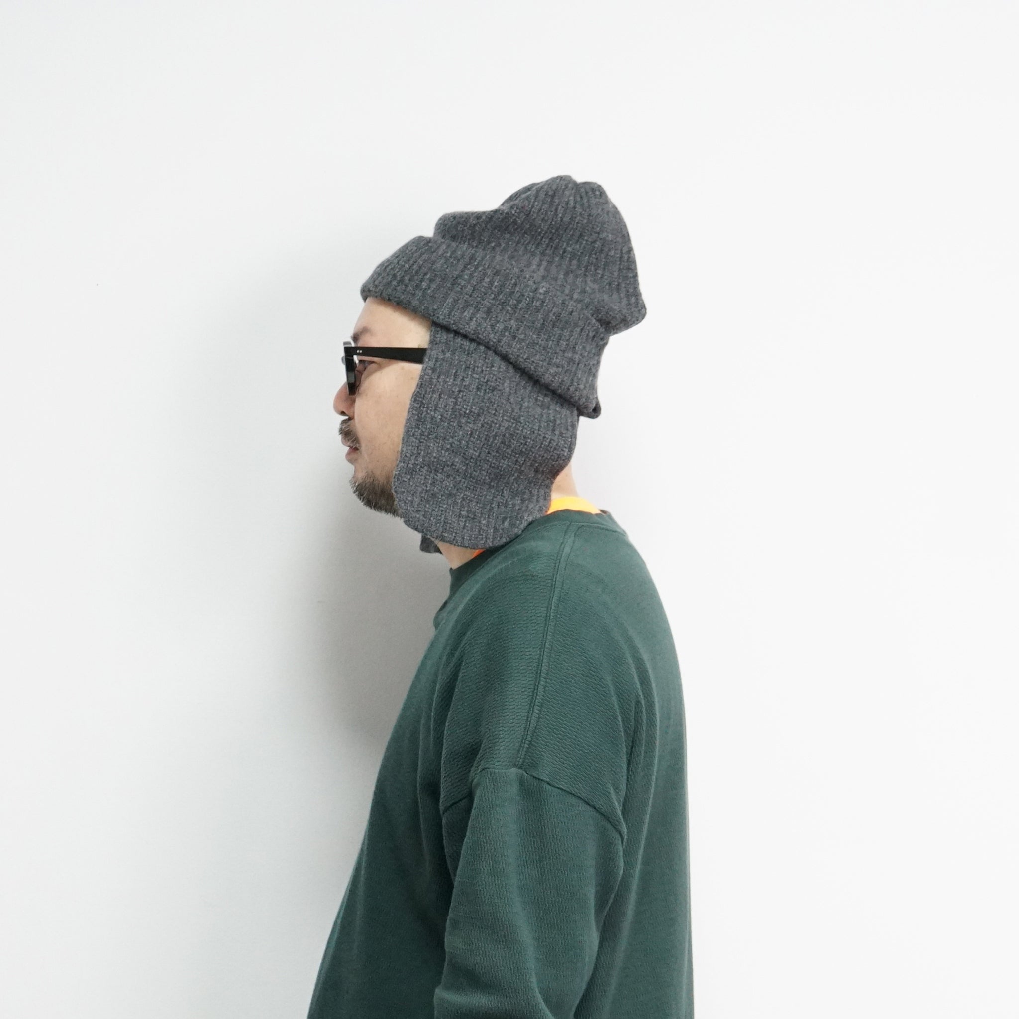 Ear Tab Knit Watch – Black/Gray/O.White | RACAL【ネコポス選択可能】
