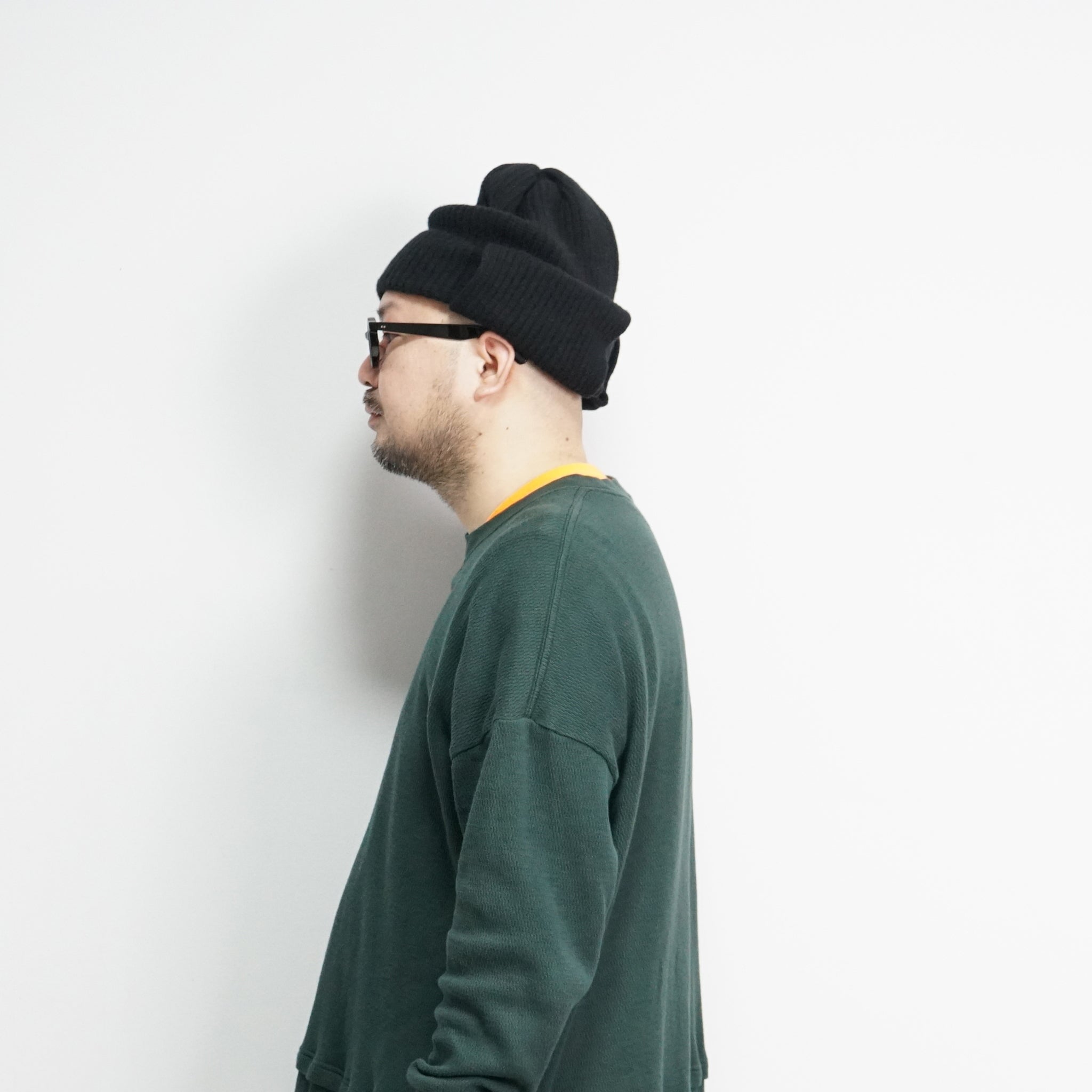Ear Tab Knit Watch – Black/Gray/O.White | RACAL【ネコポス選択可能】
