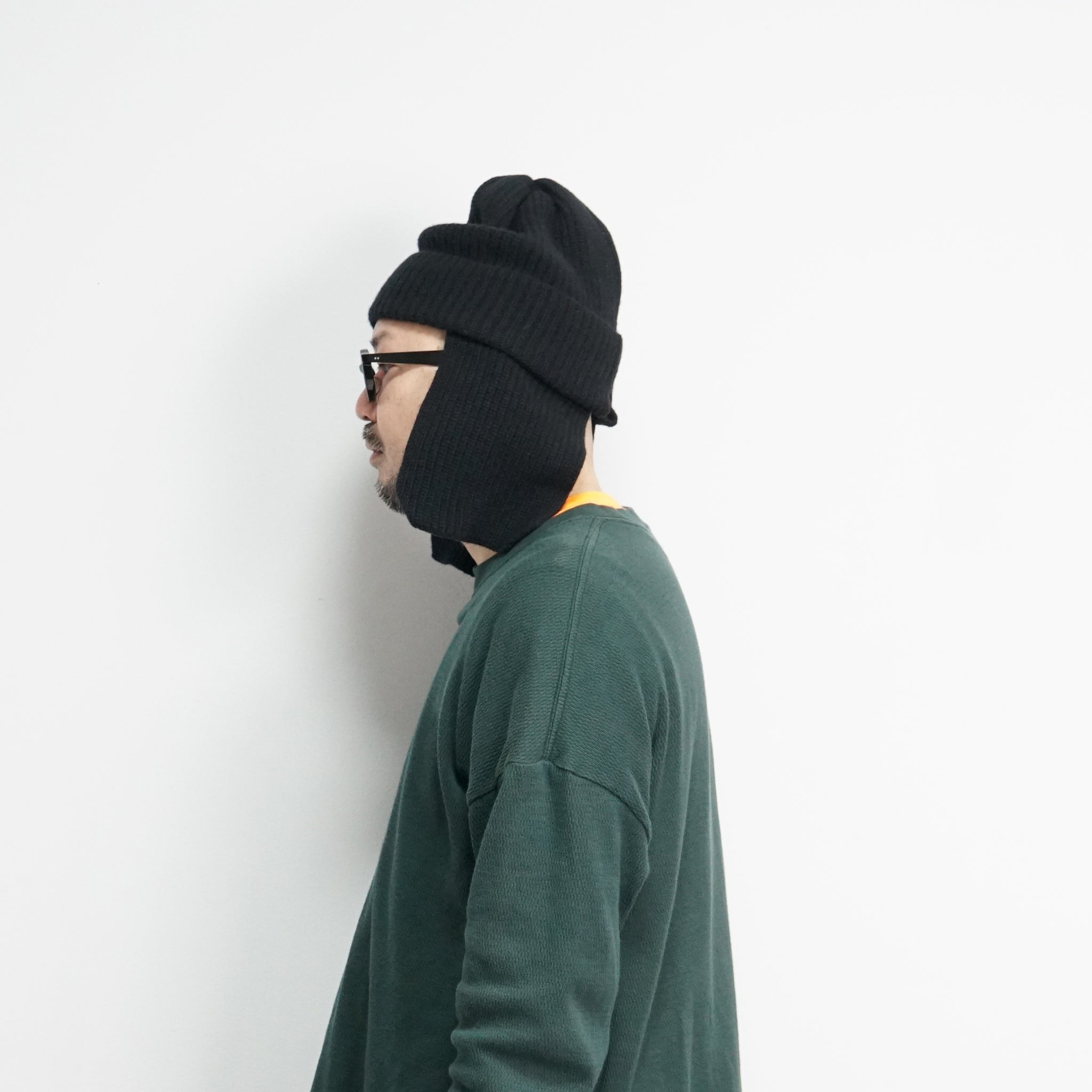 Ear Tab Knit Watch – Black/Gray/O.White | RACAL【ネコポス選択可能】