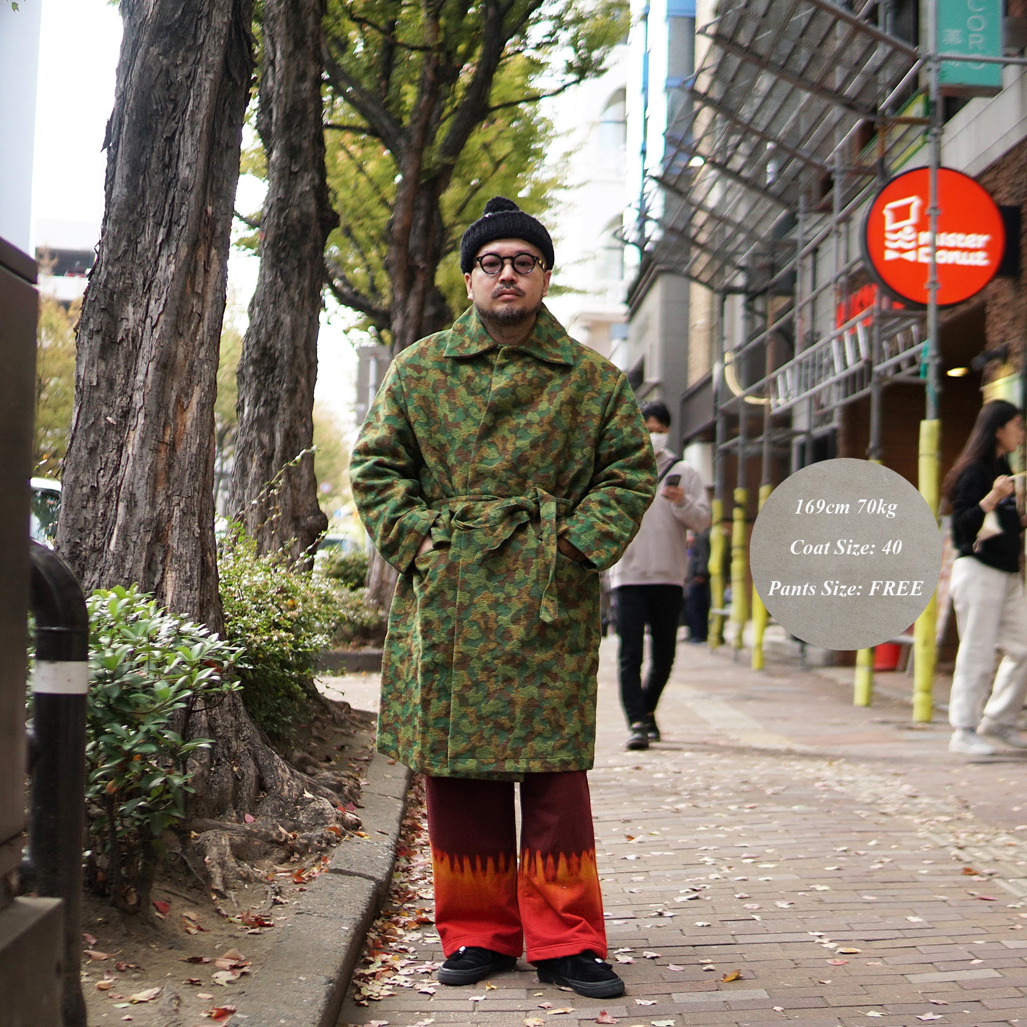 M32012 | Jute Coat | Color:Jacquard Cotton Green Camo【MONITALY_モニタリー】