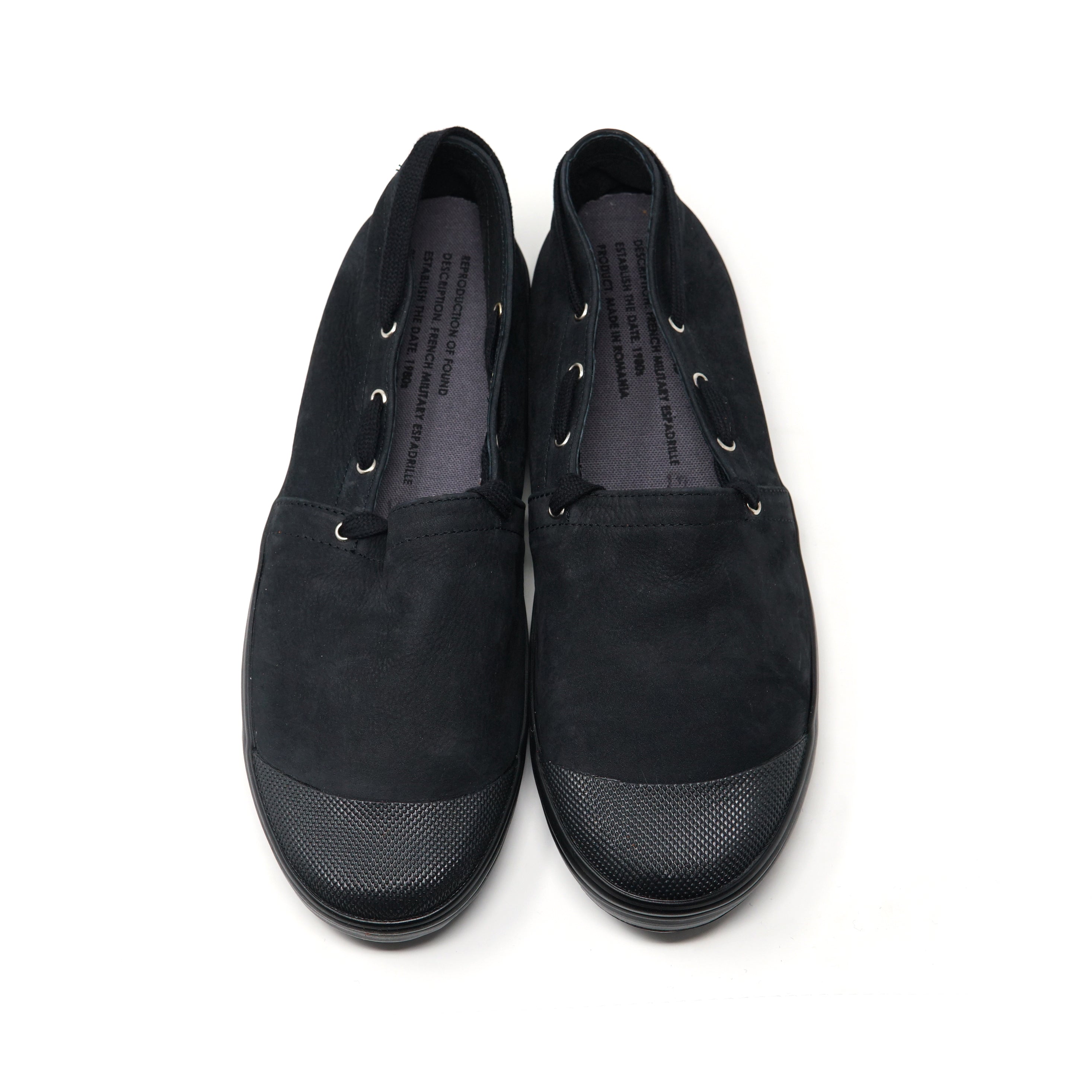 No:4033NL | Name:FRENCH MILITARY ESPADRILLES | Color:Black Nuback【REPRODUCTION OF FOUND】-REPRODUCTION OF FOUND-ADDICTION FUKUOKA