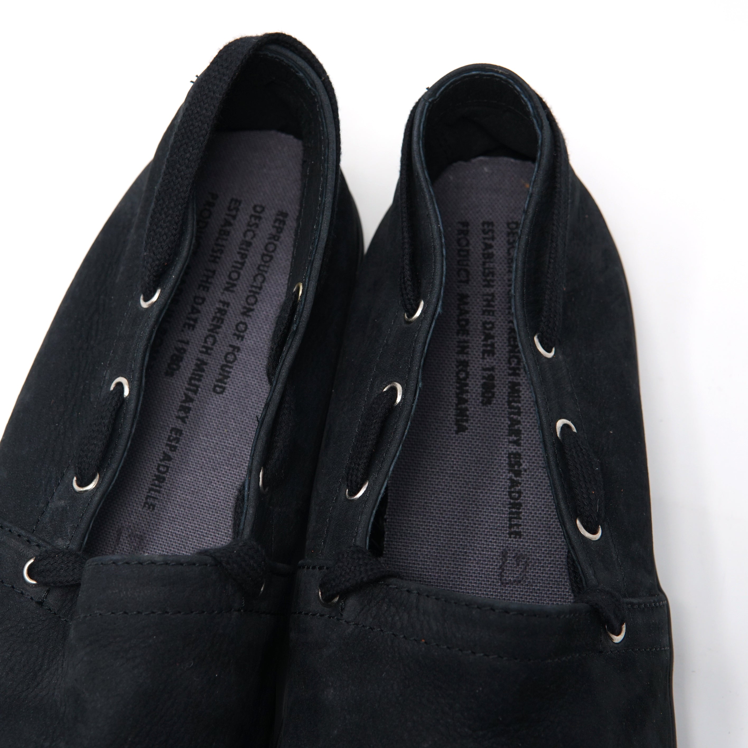 No:4033NL | Name:FRENCH MILITARY ESPADRILLES | Color:Black Nuback【REPRODUCTION OF FOUND】-REPRODUCTION OF FOUND-ADDICTION FUKUOKA