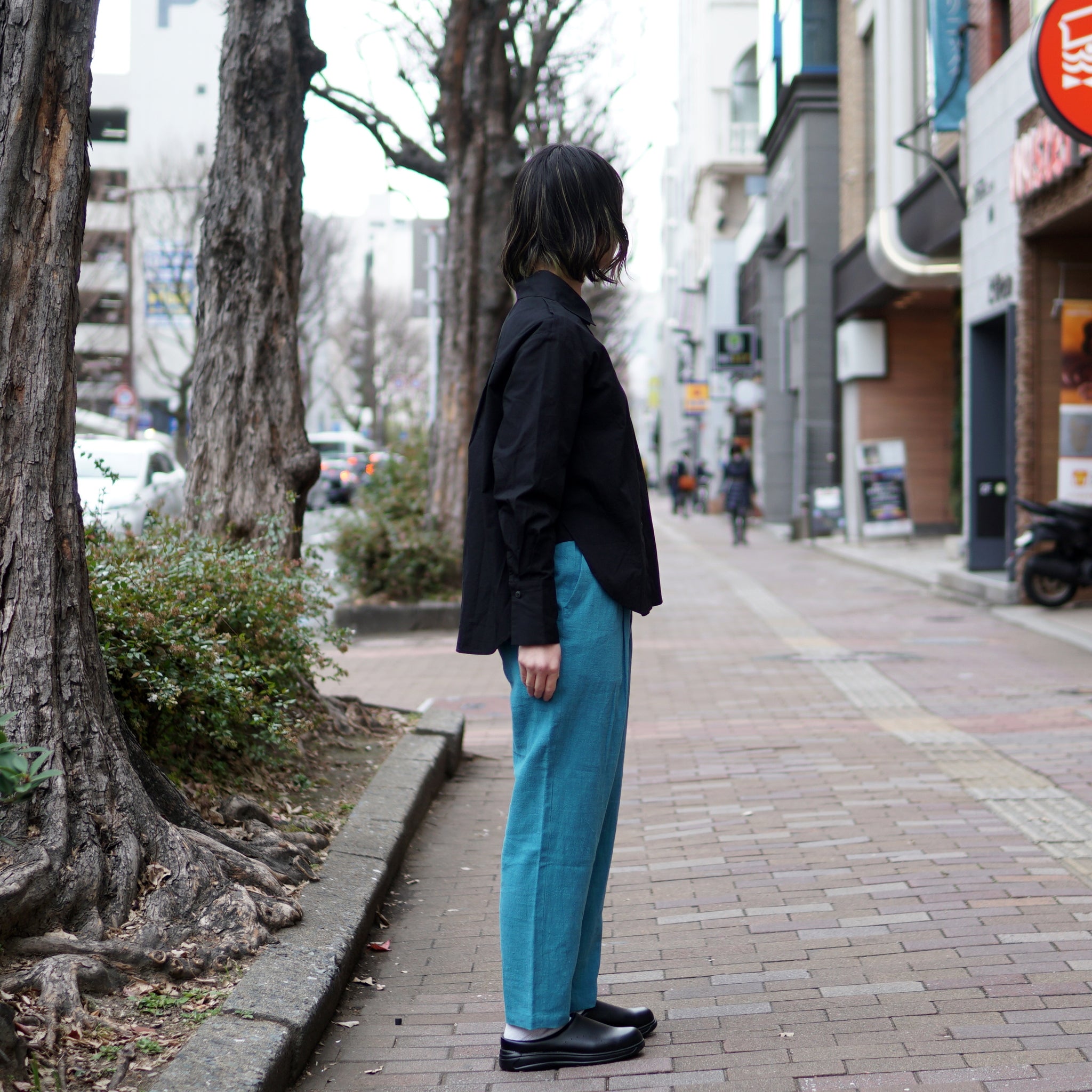 No:OSK-SS22-10B | Name:Back To Life | Color:Black |Size:XS/S【OSKER THE LABEL_オスカーザレーベル】【archive】