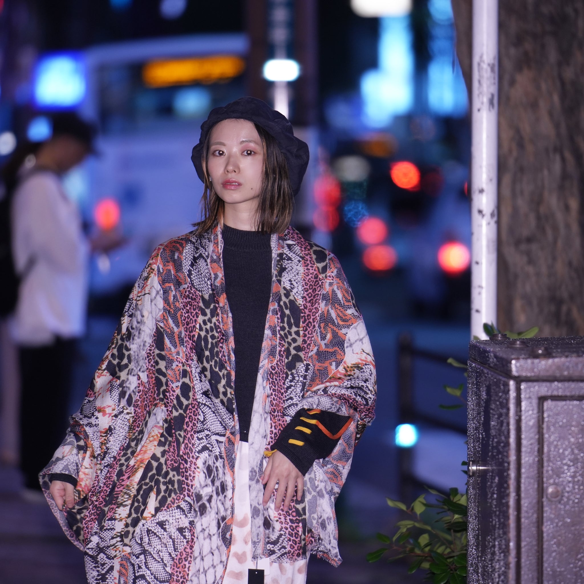 No:25135 | Name:Misfit Jungle Scarf | Color:Grey Pink【ONE TEASPOON_ワンティースプーン】【archive】