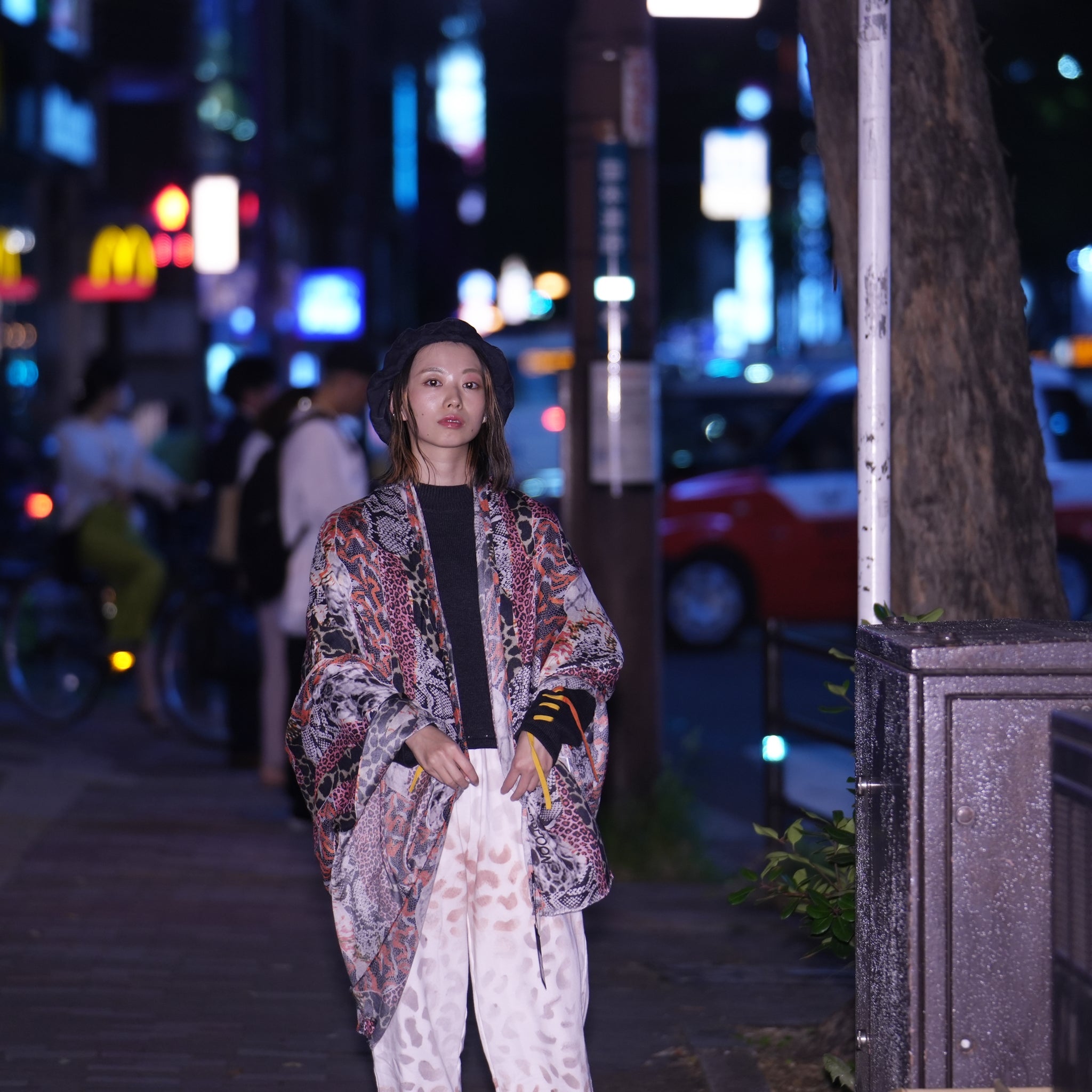 No:25135 | Name:Misfit Jungle Scarf | Color:Grey Pink【ONE TEASPOON_ワンティースプーン】【archive】