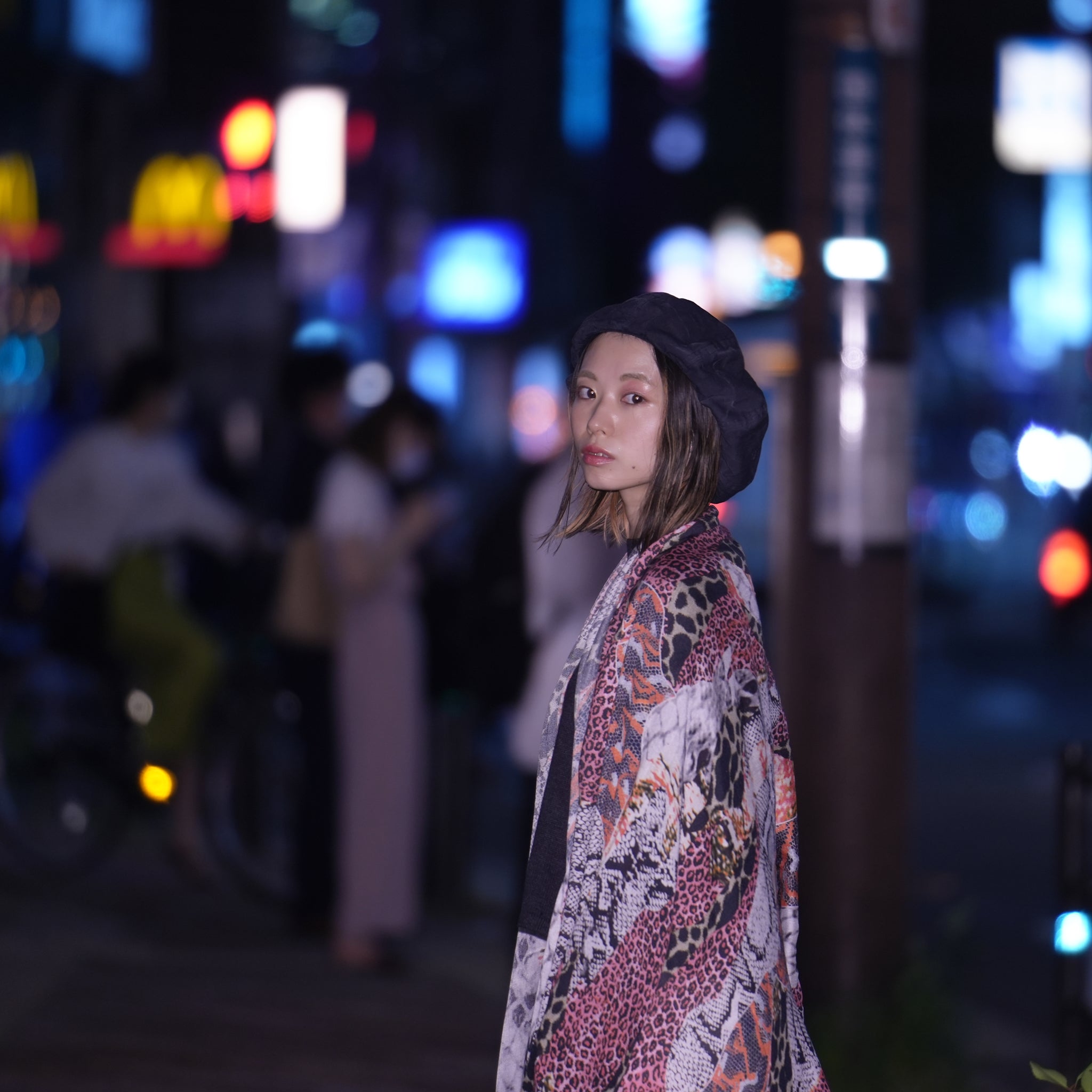 No:25135 | Name:Misfit Jungle Scarf | Color:Grey Pink【ONE TEASPOON_ワンティースプーン】【archive】