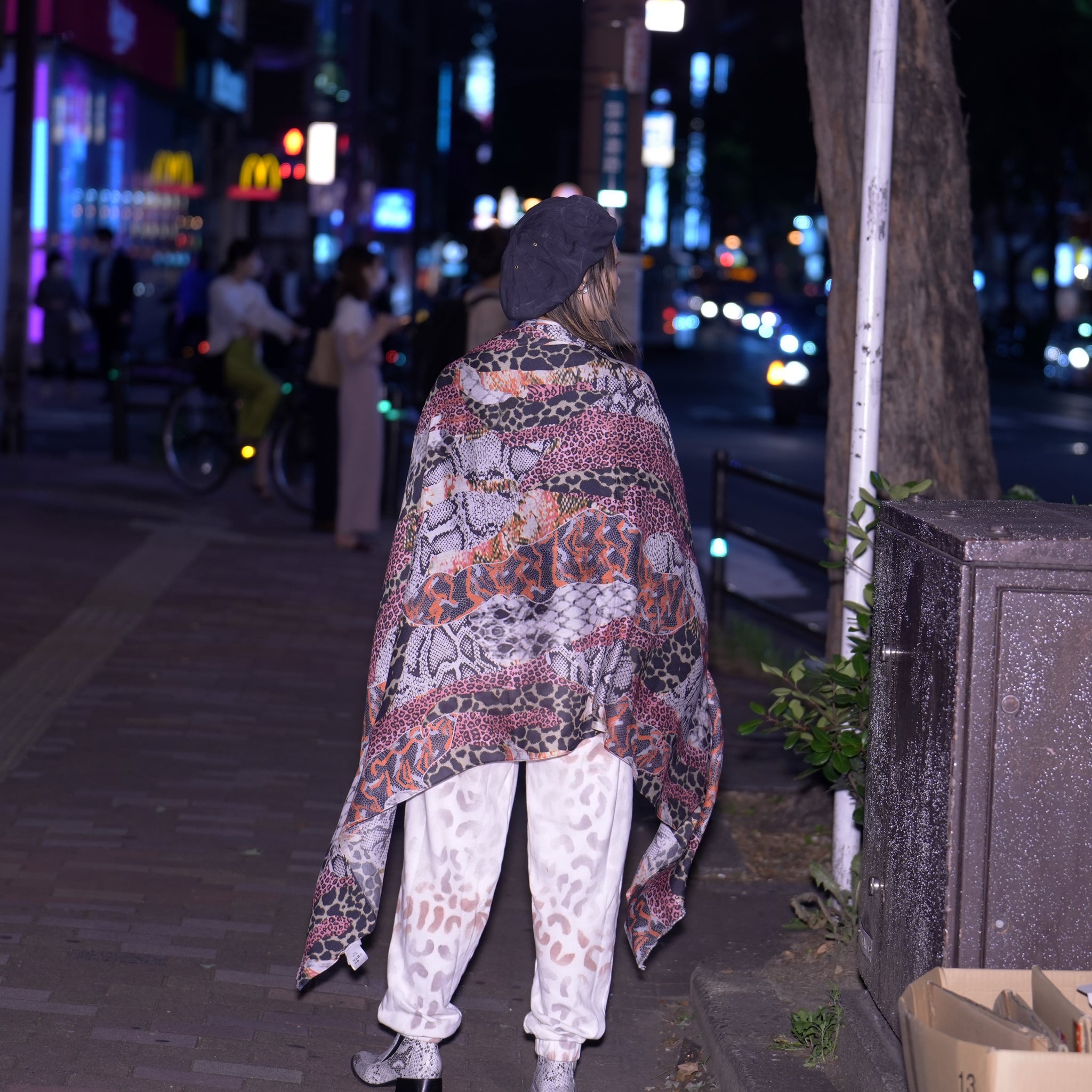 No:25135 | Name:Misfit Jungle Scarf | Color:Grey Pink【ONE TEASPOON_ワンティースプーン】【archive】