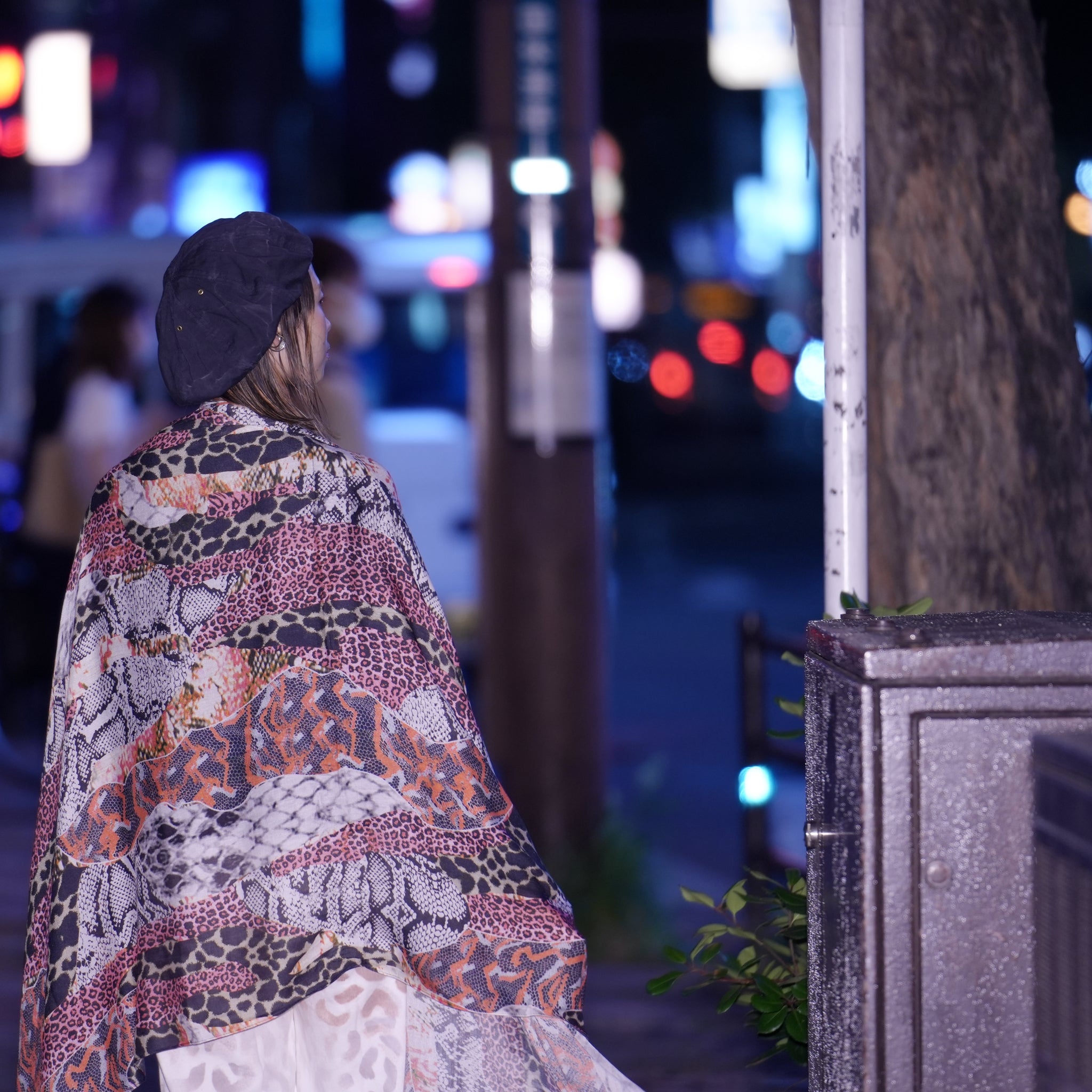 No:25135 | Name:Misfit Jungle Scarf | Color:Grey Pink【ONE TEASPOON_ワンティースプーン】【archive】