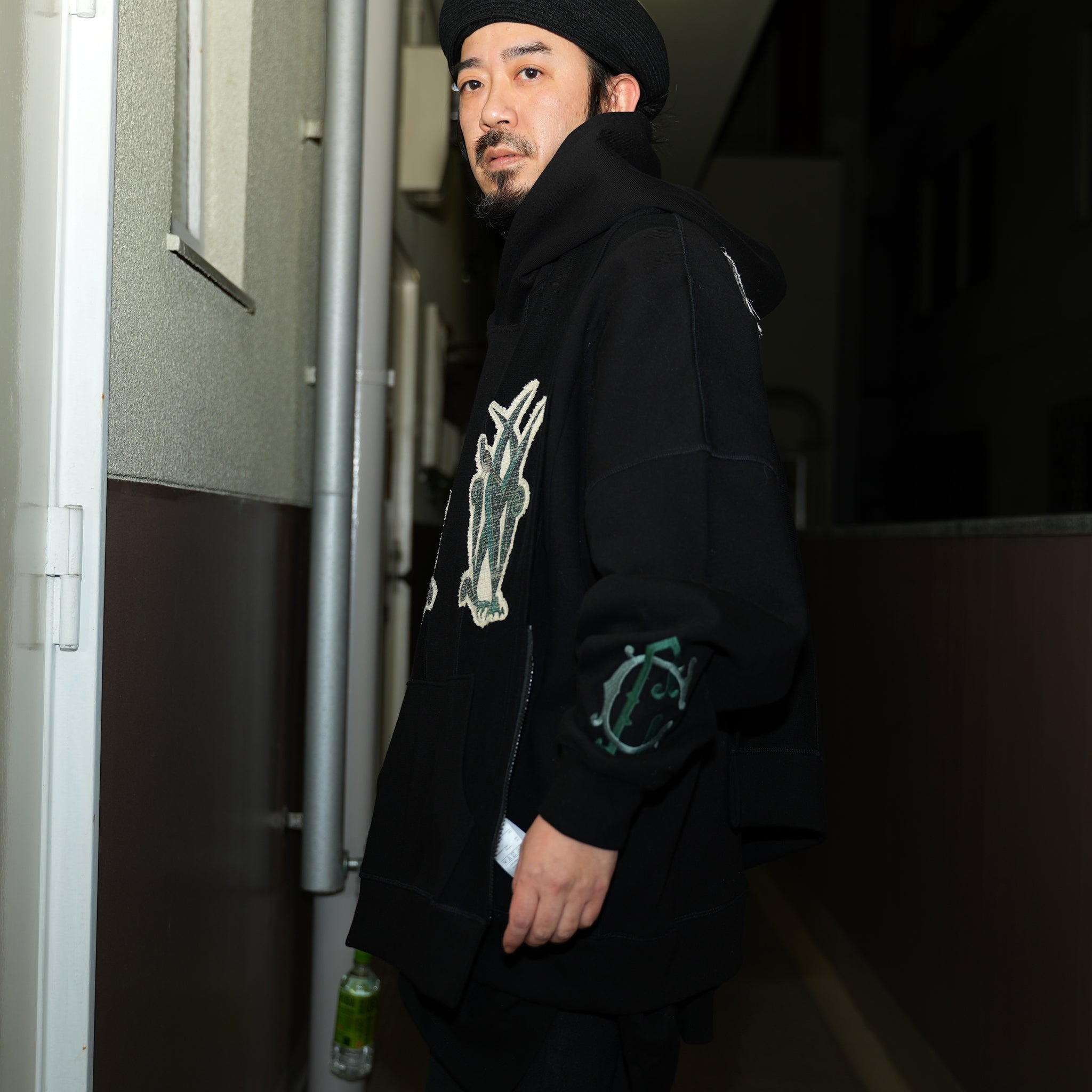 No:ACRS22-T01 | Name:MANDRAGORA HOODIE | Color:Black | Size:Free【(A)CRYPSIS®】【SEIVSON_セイヴソン】【archive】