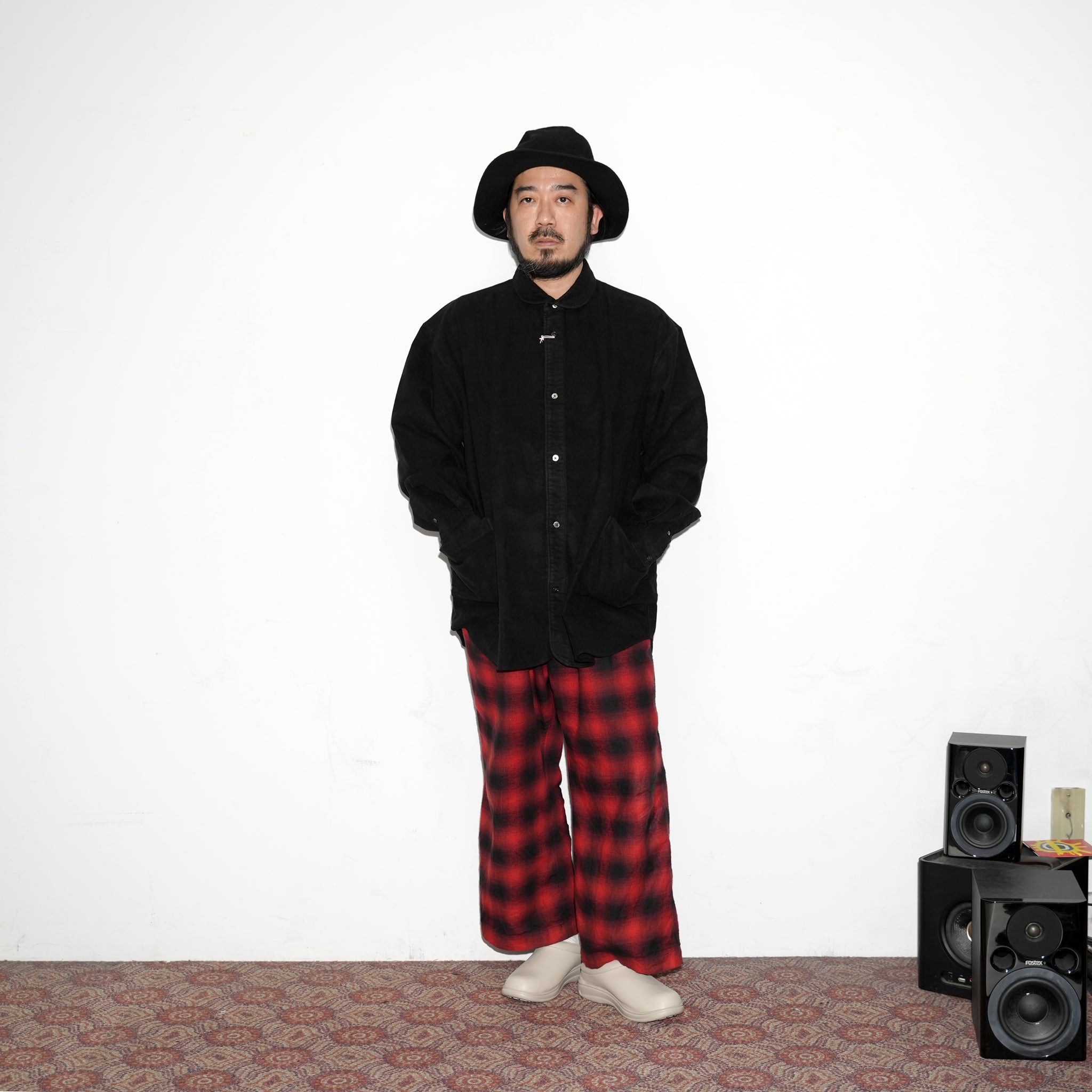 No:SP-02 | Name:Sidepocket Shirts Suede | Color:Black/Brown | Size:L【CATTA_カッタ】