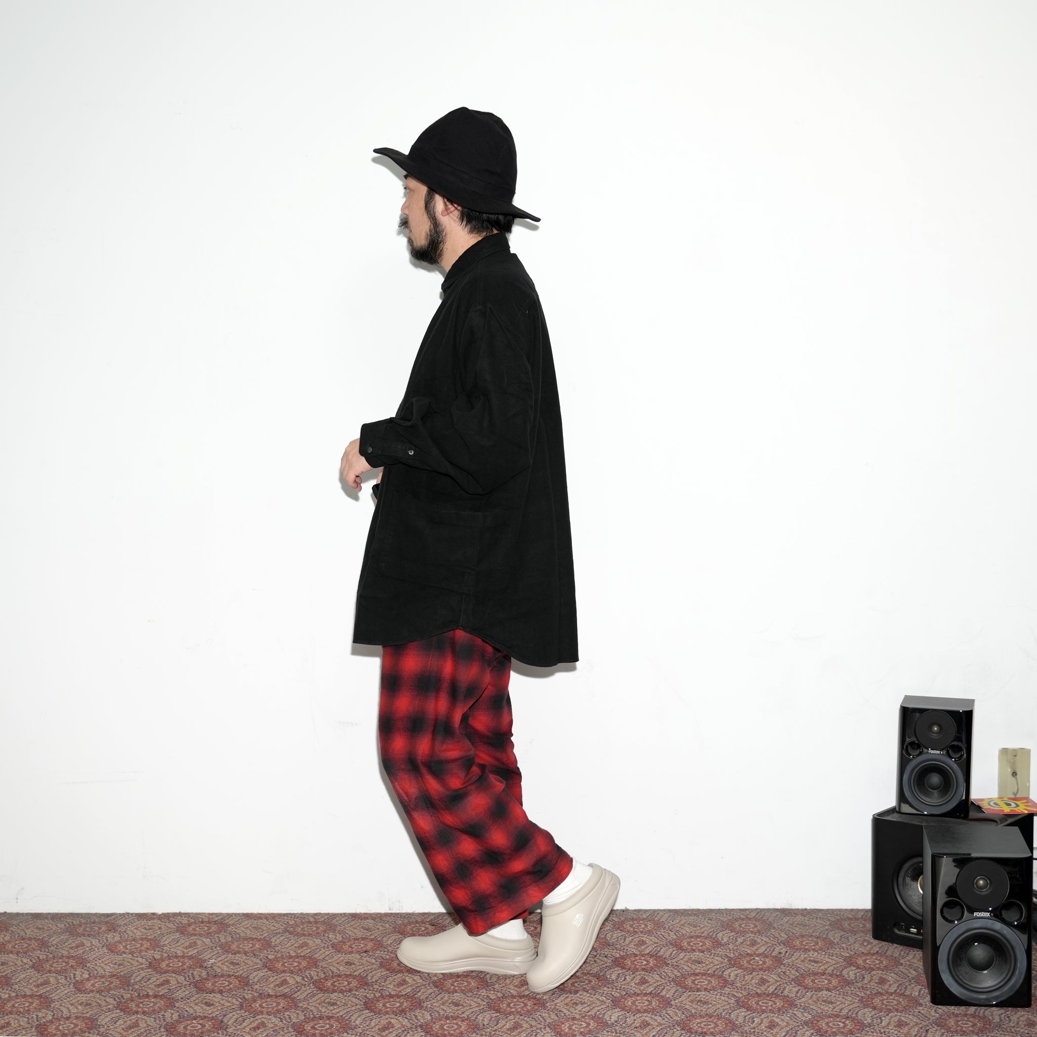 No:SP-02 | Name:Sidepocket Shirts Suede | Color:Black/Brown | Size:L【CATTA_カッタ】