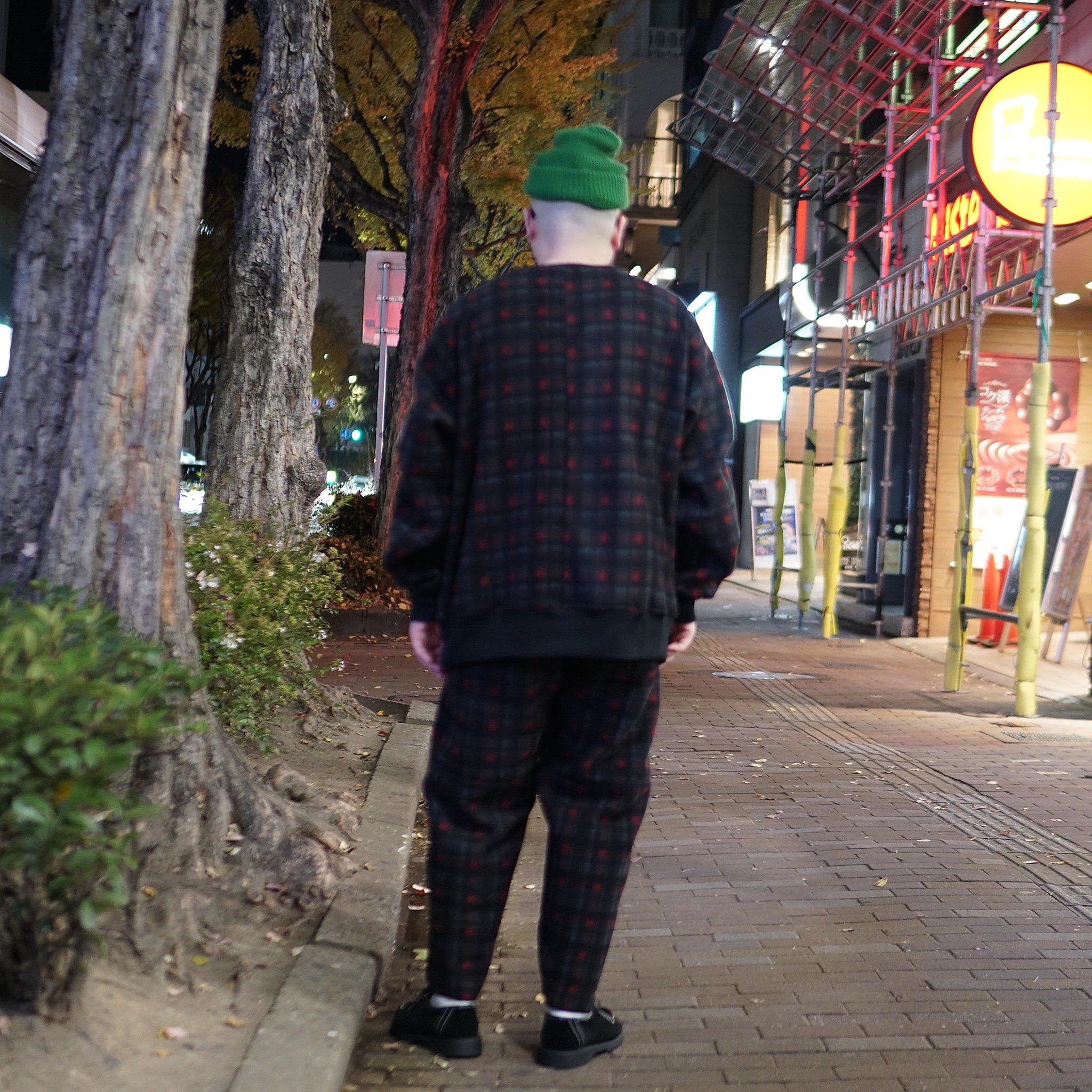 odd22fw01 | Custom Fleece Crew – Check | ODDMENT