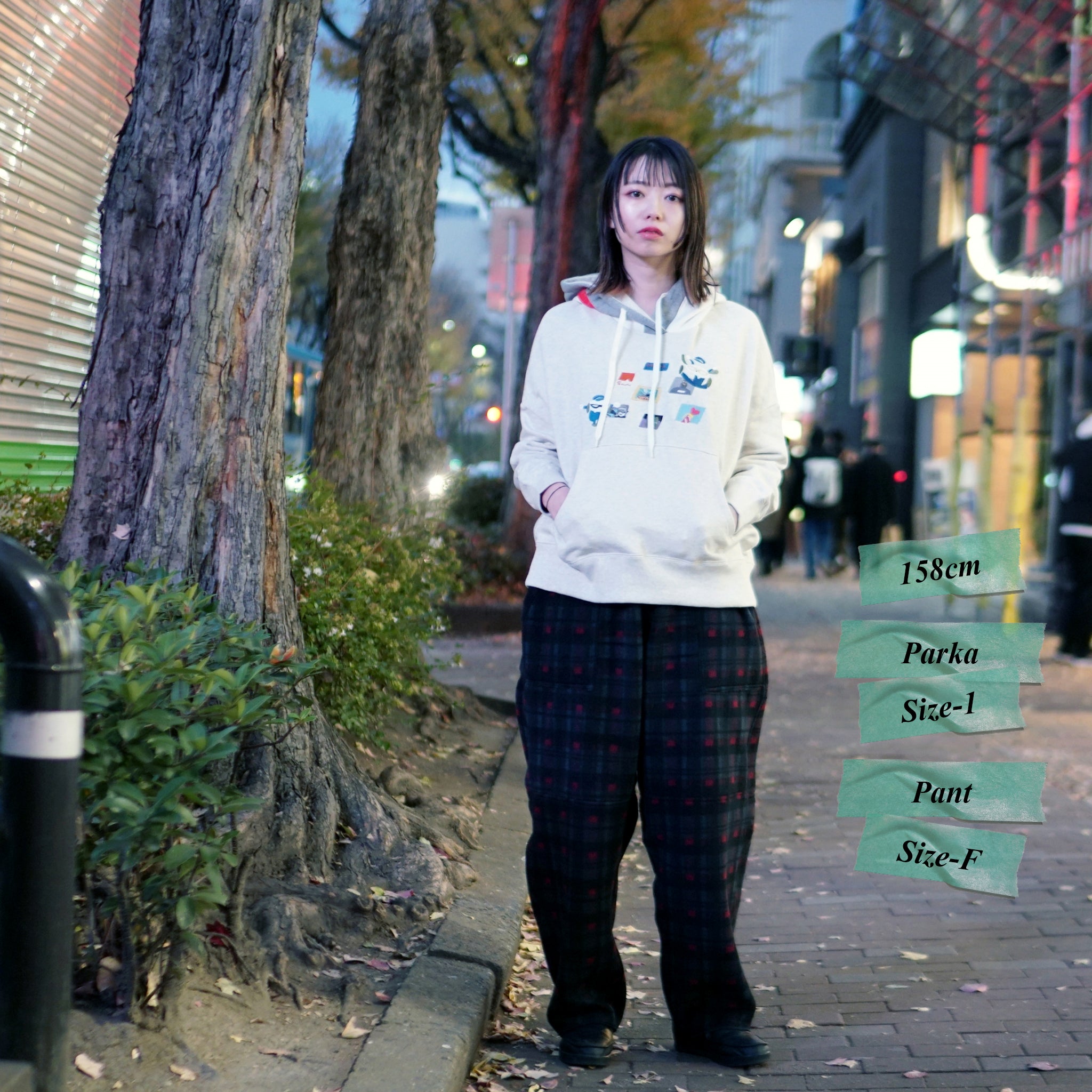 No:bsdodd-03_a | Name:City Scenery Embroidery Hoodie | Color:Oat Meal【BEDSIDEDRAMA_ベッドサイドドラマ】【archive】
