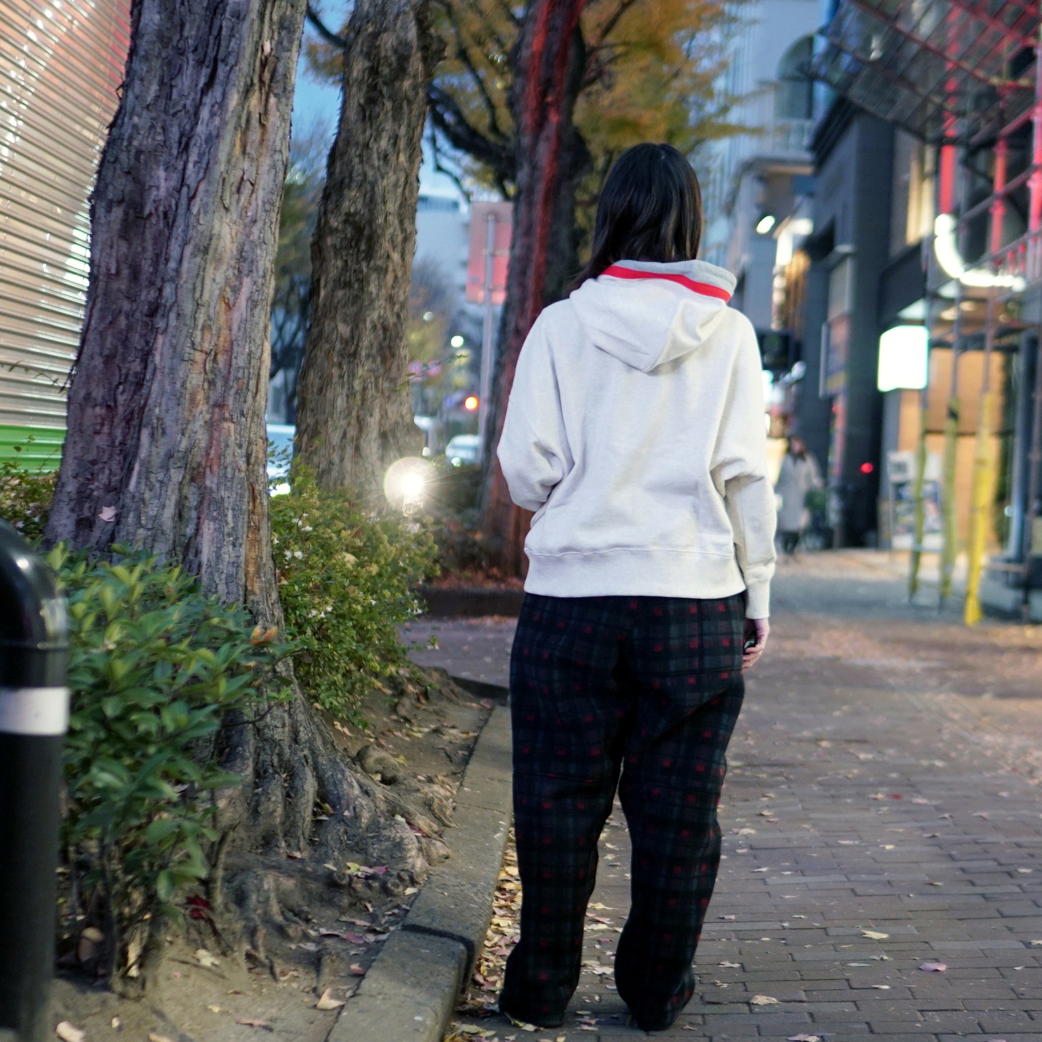 No:bsdodd-03_a | Name:City Scenery Embroidery Hoodie | Color:Oat Meal【BEDSIDEDRAMA_ベッドサイドドラマ】【archive】