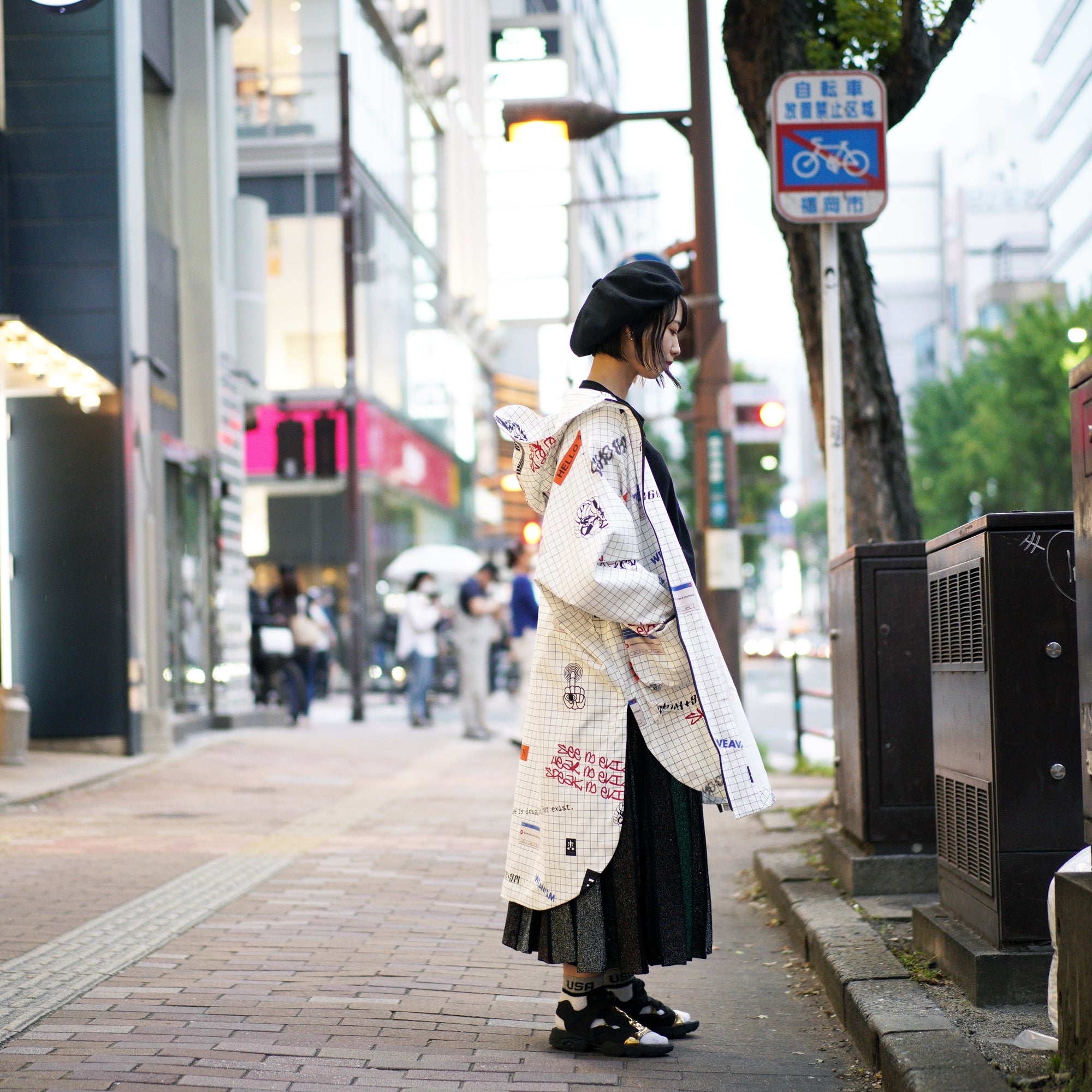 No:WDM16R0611B | Name:Flamer Jacket - Social Print | Size-Free【WEAVISM】-WEAVISM-ADDICTION FUKUOKA