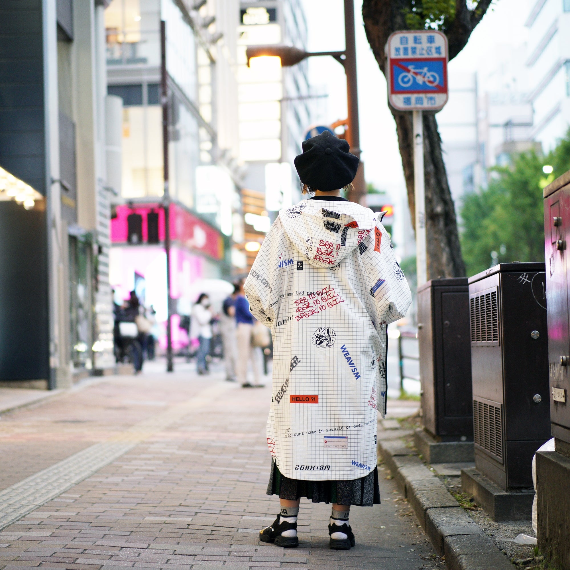 No:WDM16R0611B | Name:Flamer Jacket - Social Print | Size-Free【WEAVISM】-WEAVISM-ADDICTION FUKUOKA