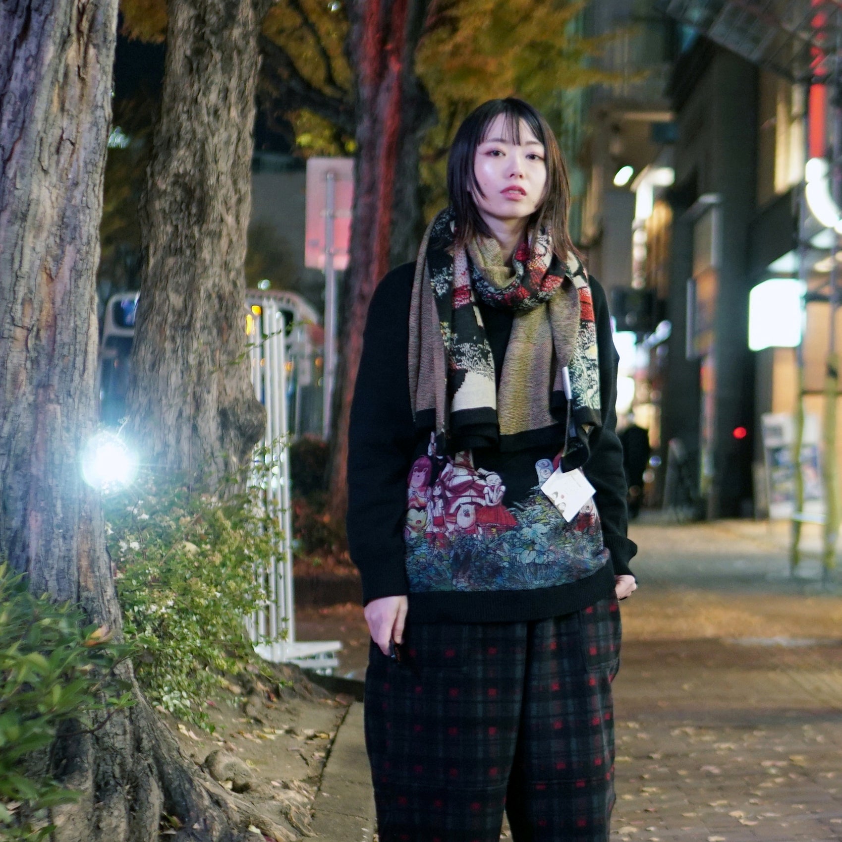 No:SF*IA-02| Name:勇者たち Knit Blanket Stole | Color:Black【浅野いにお × STOF 22AW SPECIAL ITEM】【archive】