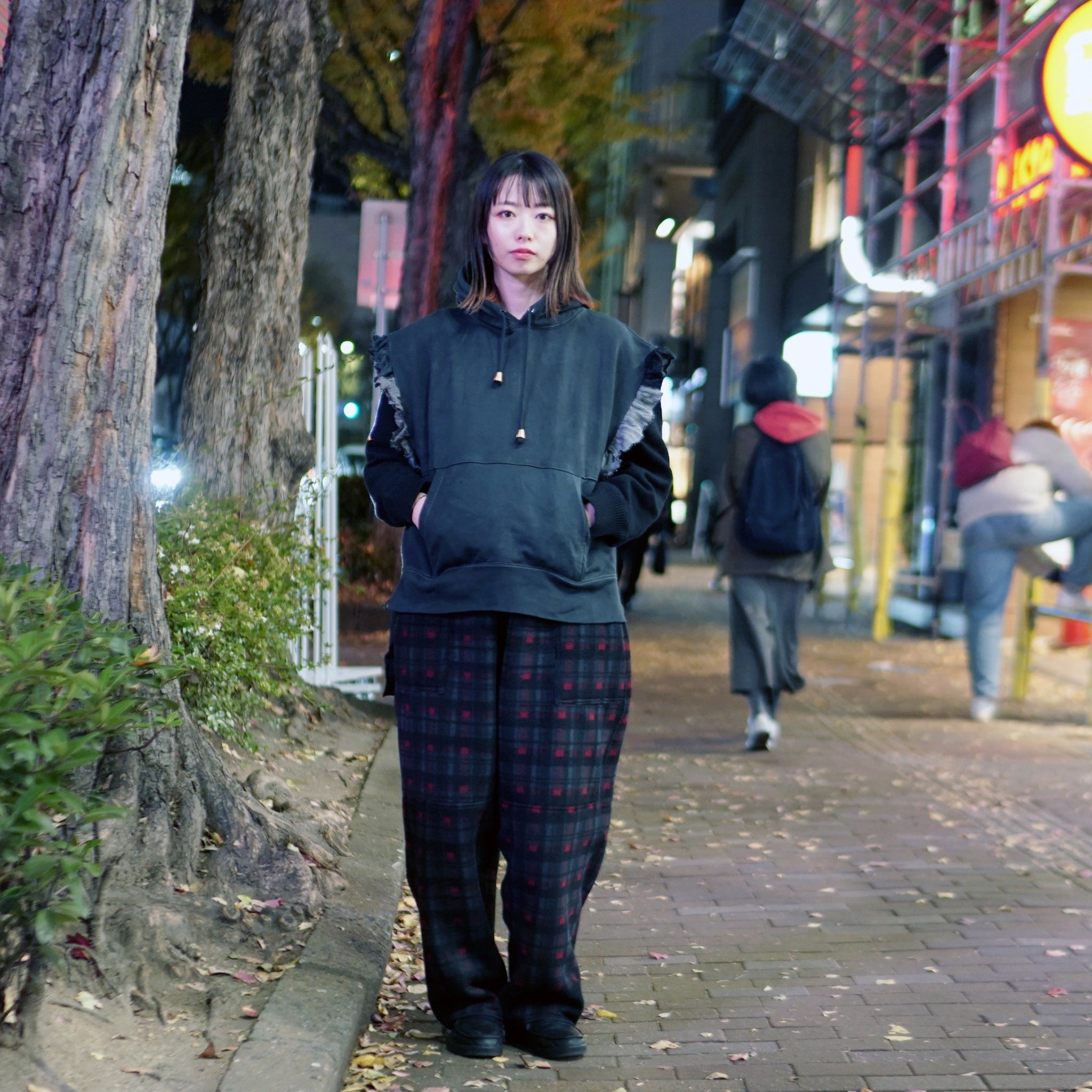 ブリーチパーカーフリルベスト – Black | REHERSALL