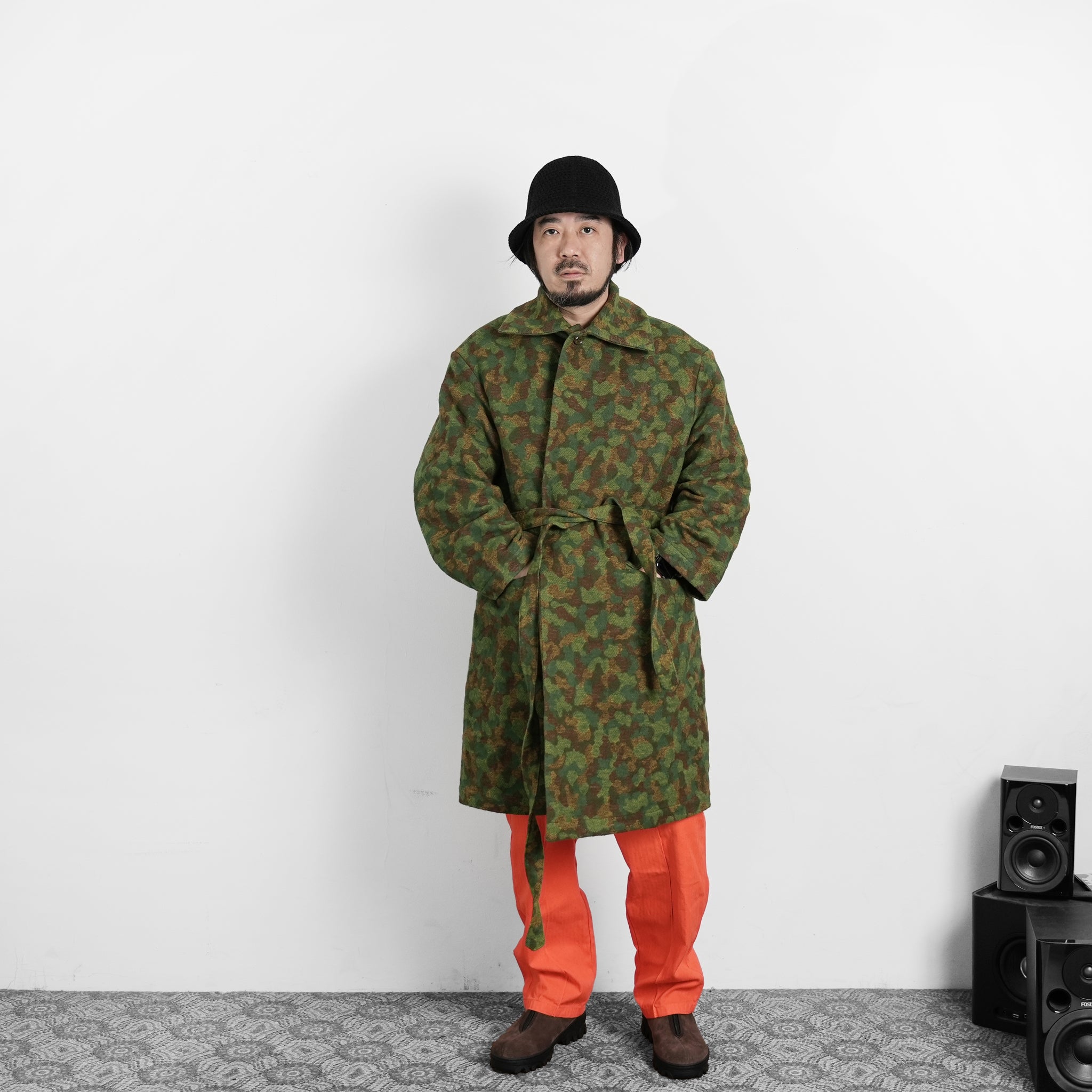 M32012 | Jute Coat | Color:Jacquard Cotton Green Camo【MONITALY_モニタリー】