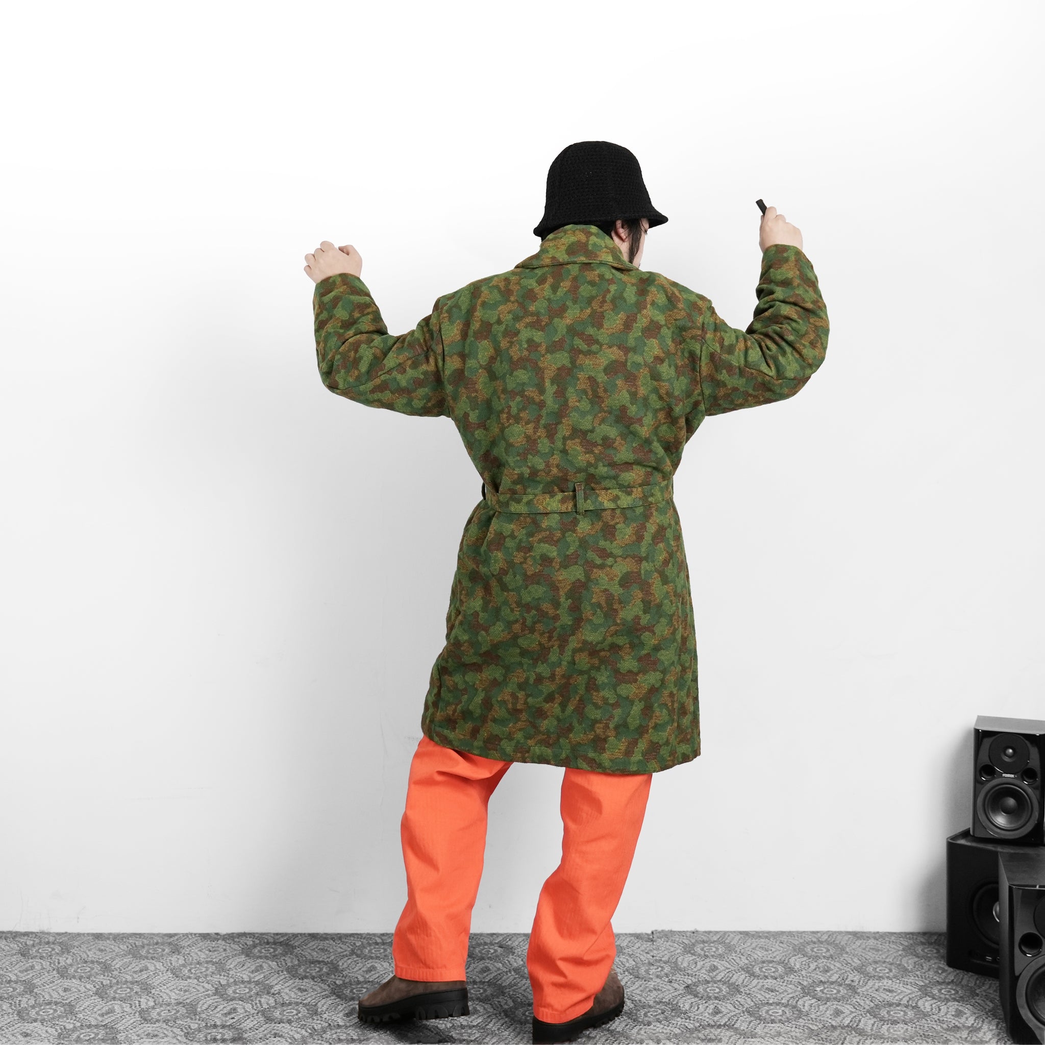 M32012 | Jute Coat | Color:Jacquard Cotton Green Camo【MONITALY_モニタリー】