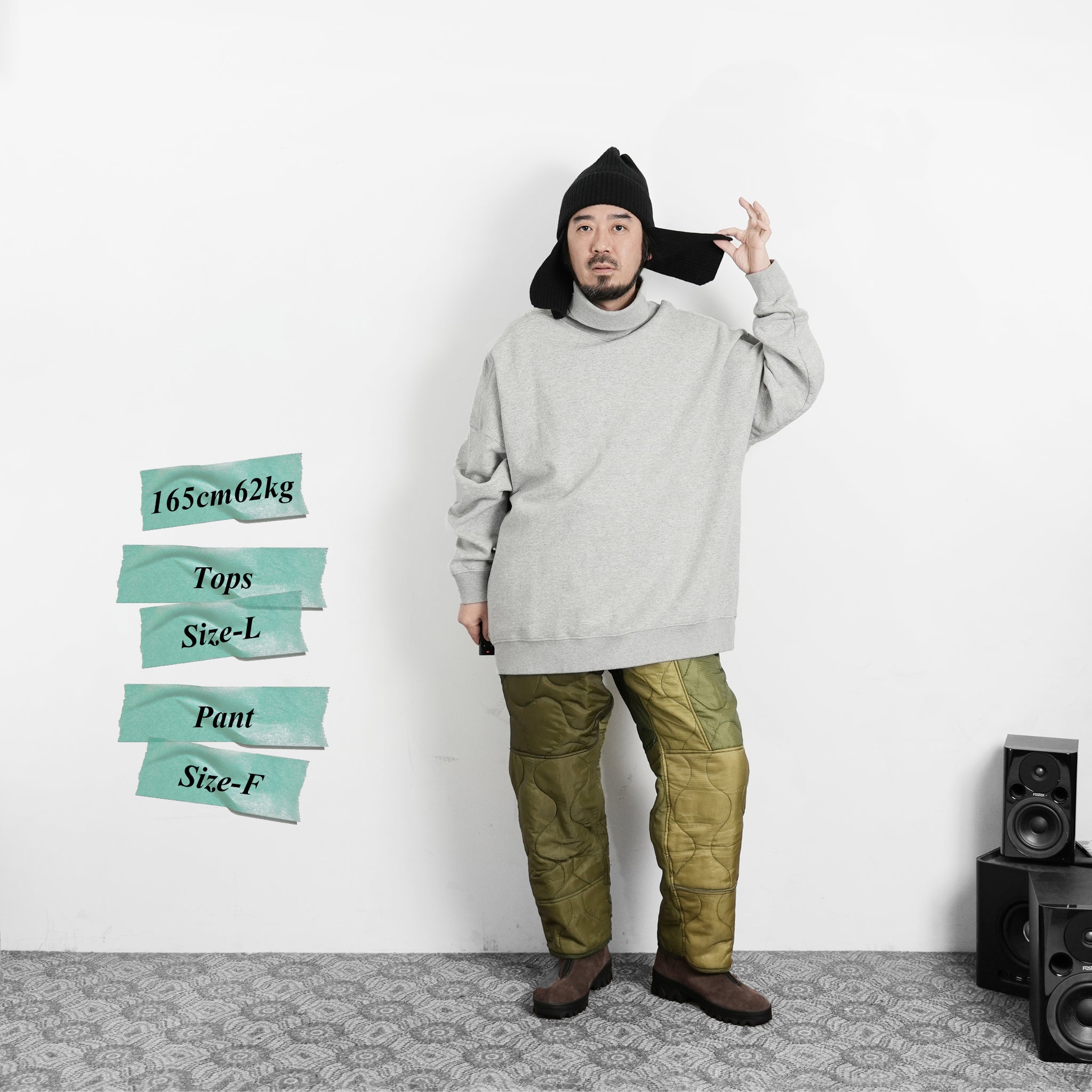 odd22fw05 | Quilting Pants – Olive | ODDMENT