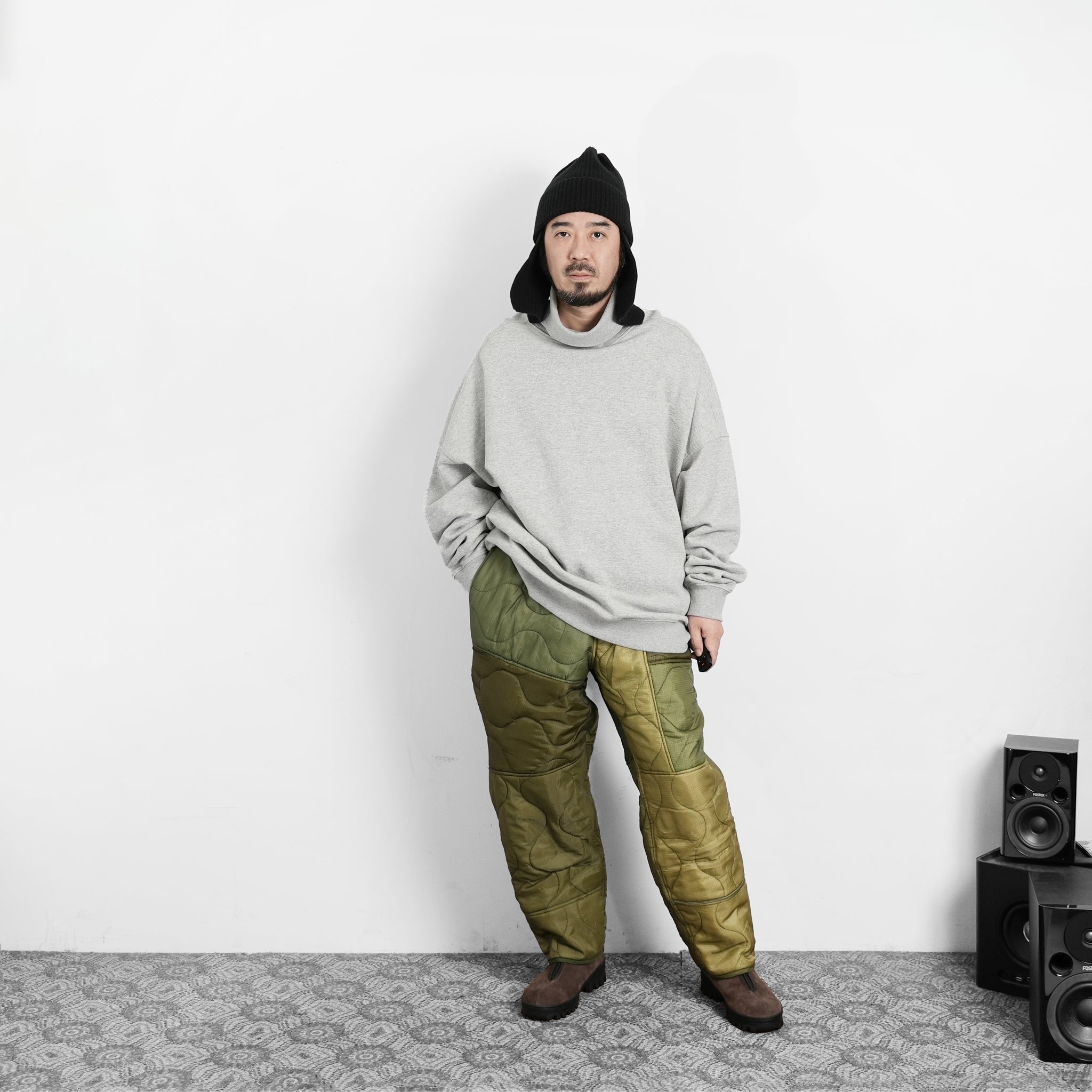 odd22fw05 | Quilting Pants – Olive | ODDMENT