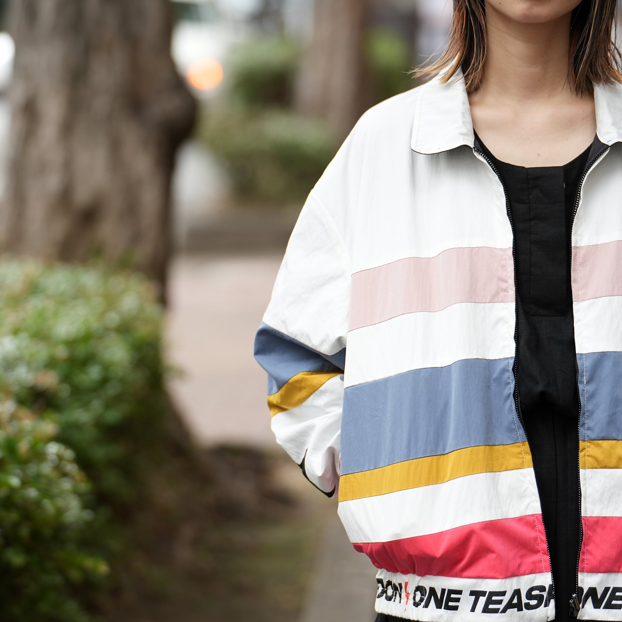 No:24961 | Name:Ots Velocity Reversible Windbreaker Jacket | Color:White Black【ONE TEASPOON_ワンティースプーン】【archive】