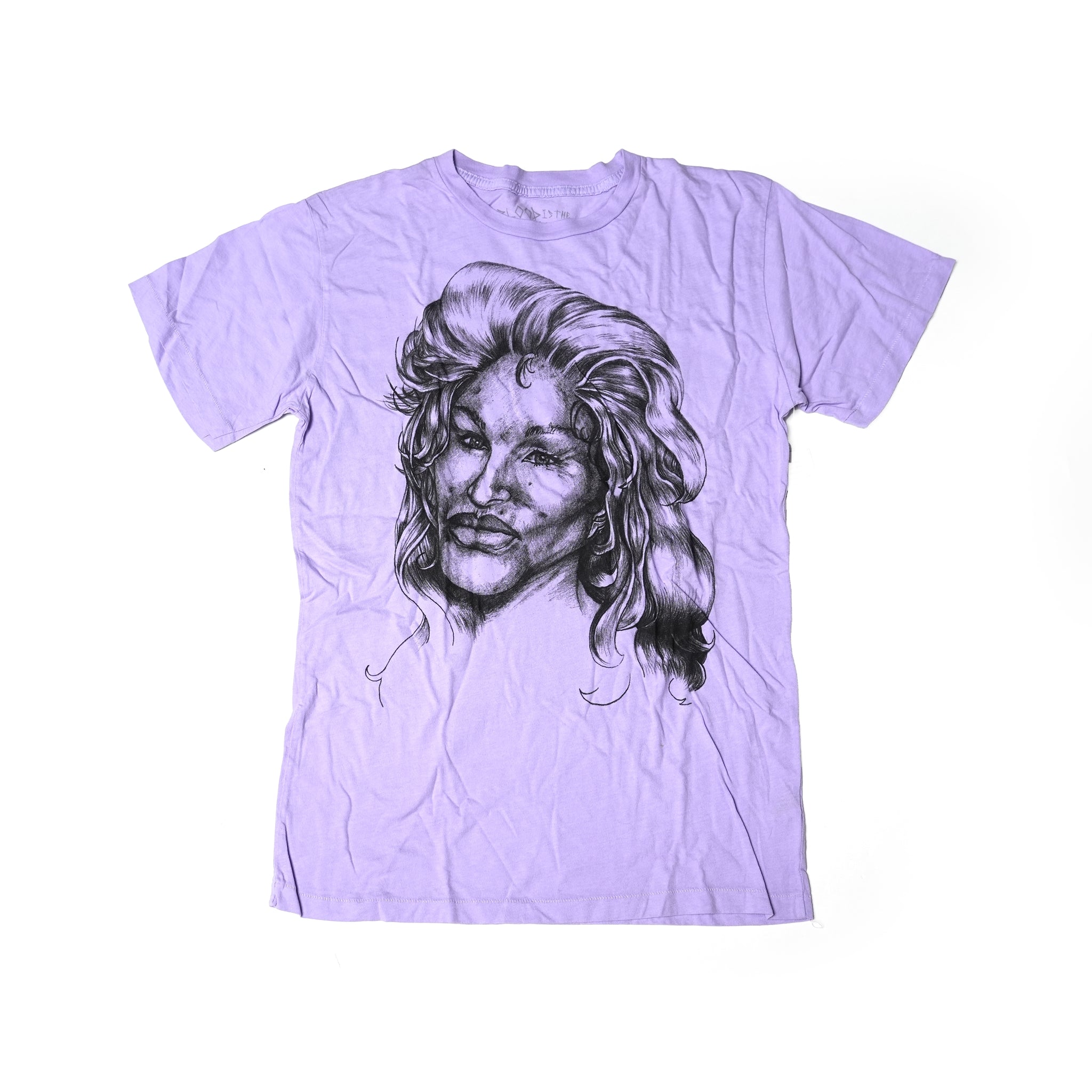 Face print tee Col_Purple 【BLOOD IS THENEW BLACK】【ネコポス選択可能】