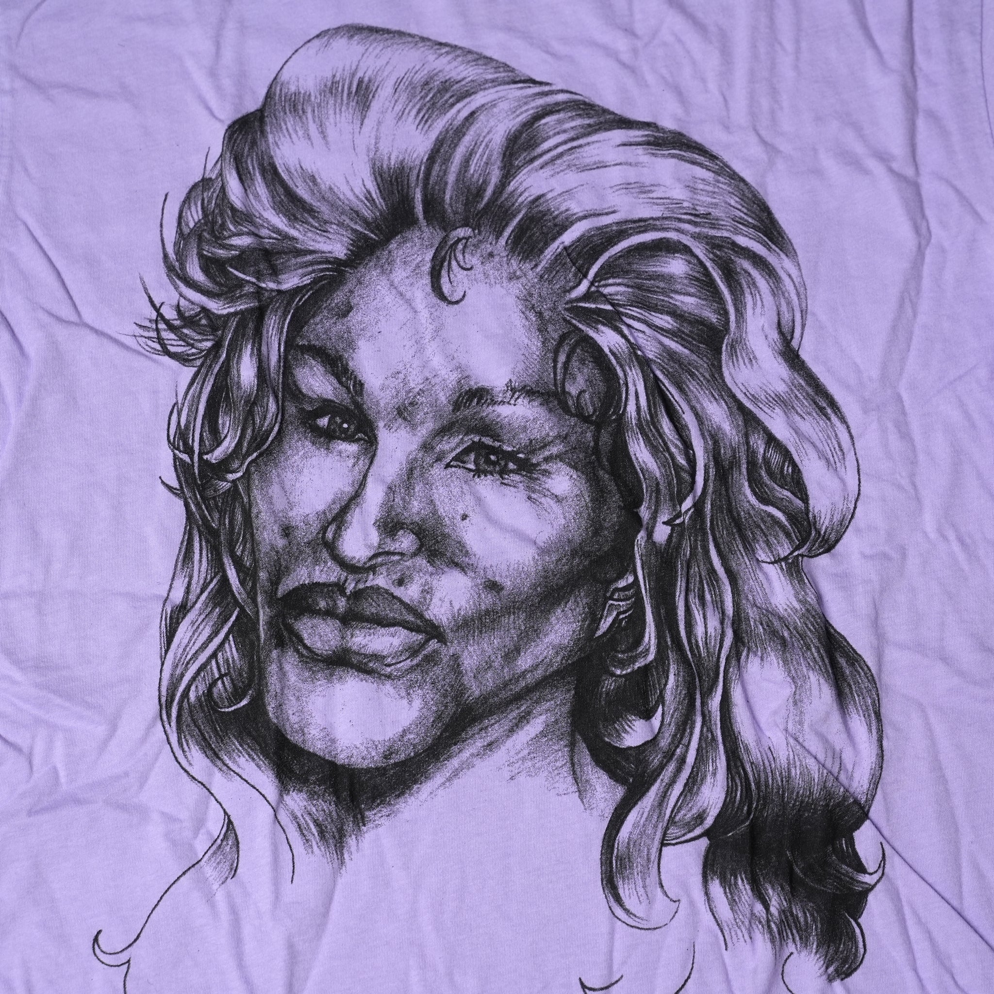 Face print tee Col_Purple 【BLOOD IS THENEW BLACK】【ネコポス選択可能】