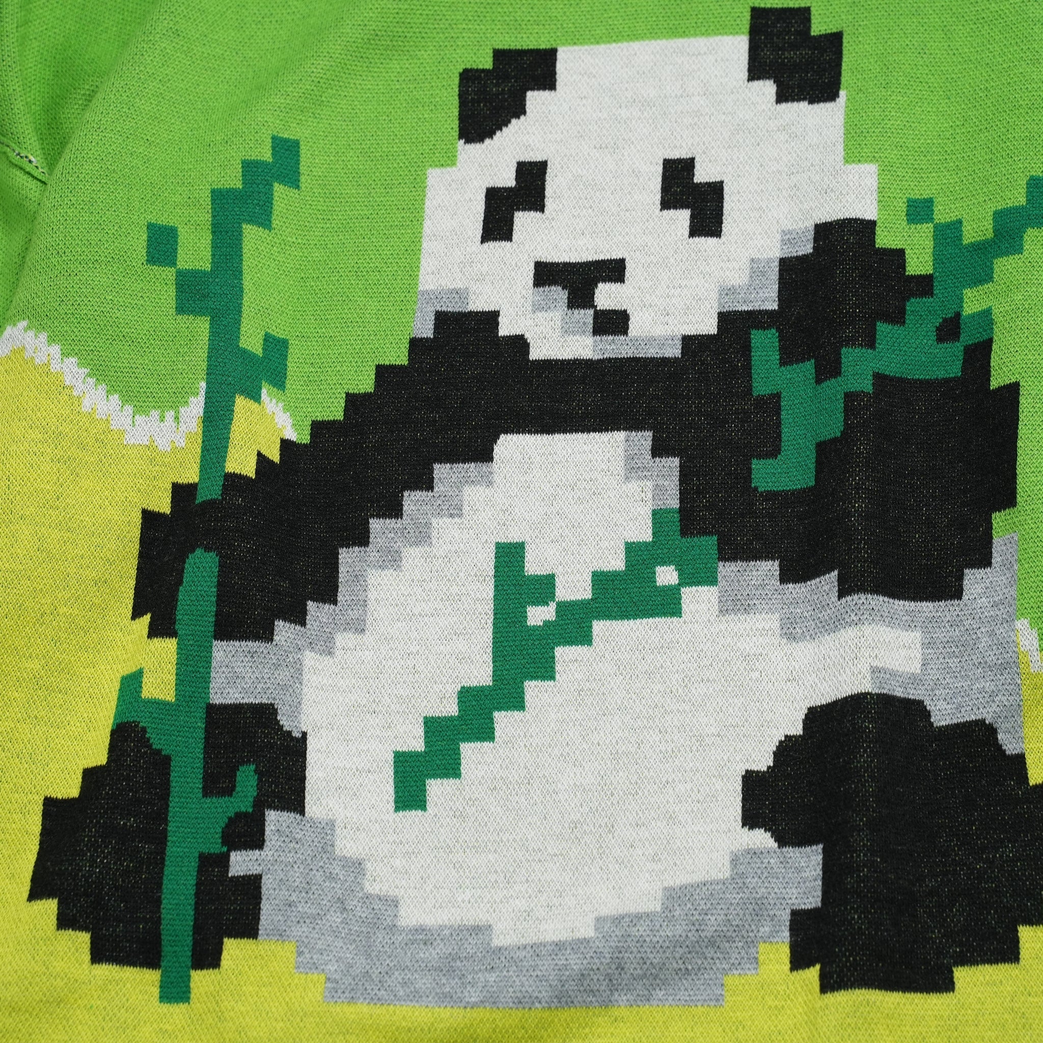 pw22kt02 | panda knit top | Color:grass-paddy | Size:2【PLATEAU STUDIO_プラトー スタジオ】