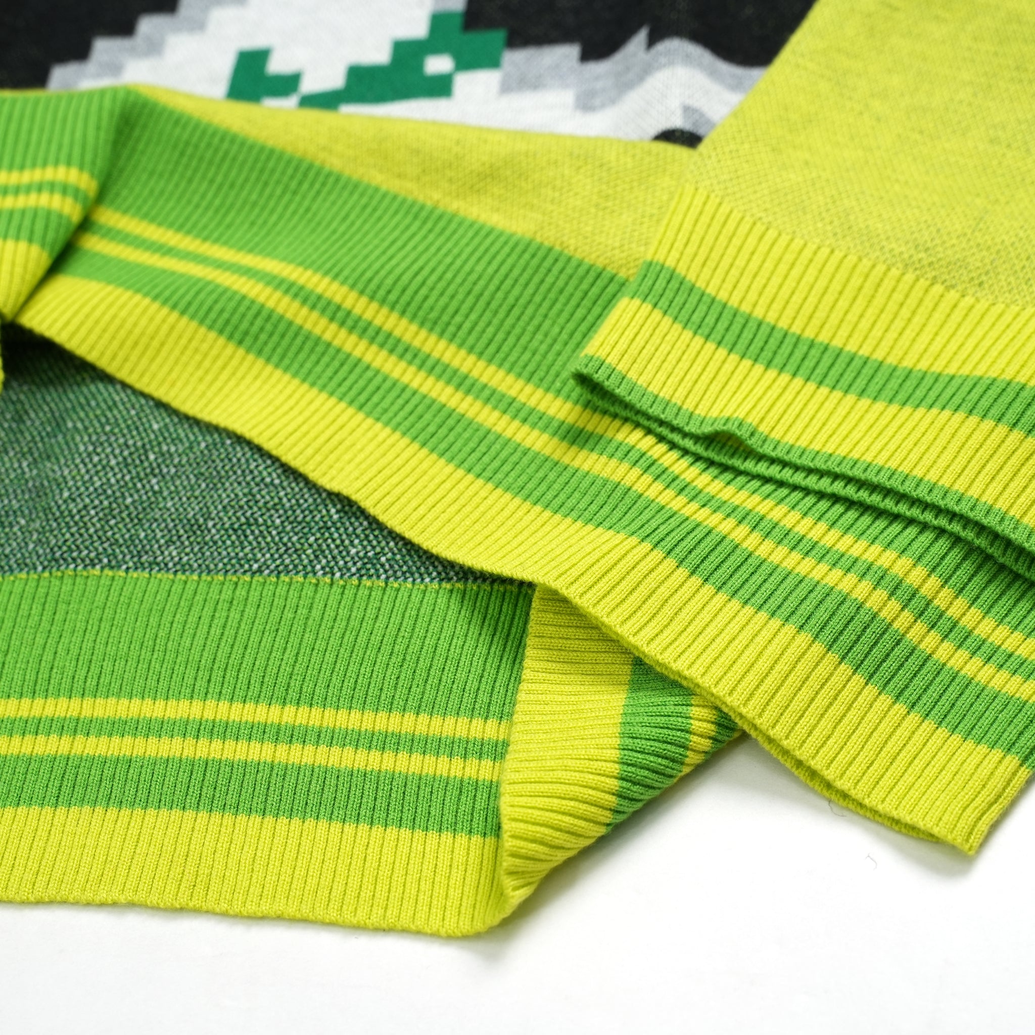 pw22kt02 | panda knit top | Color:grass-paddy | Size:2【PLATEAU STUDIO_プラトー スタジオ】