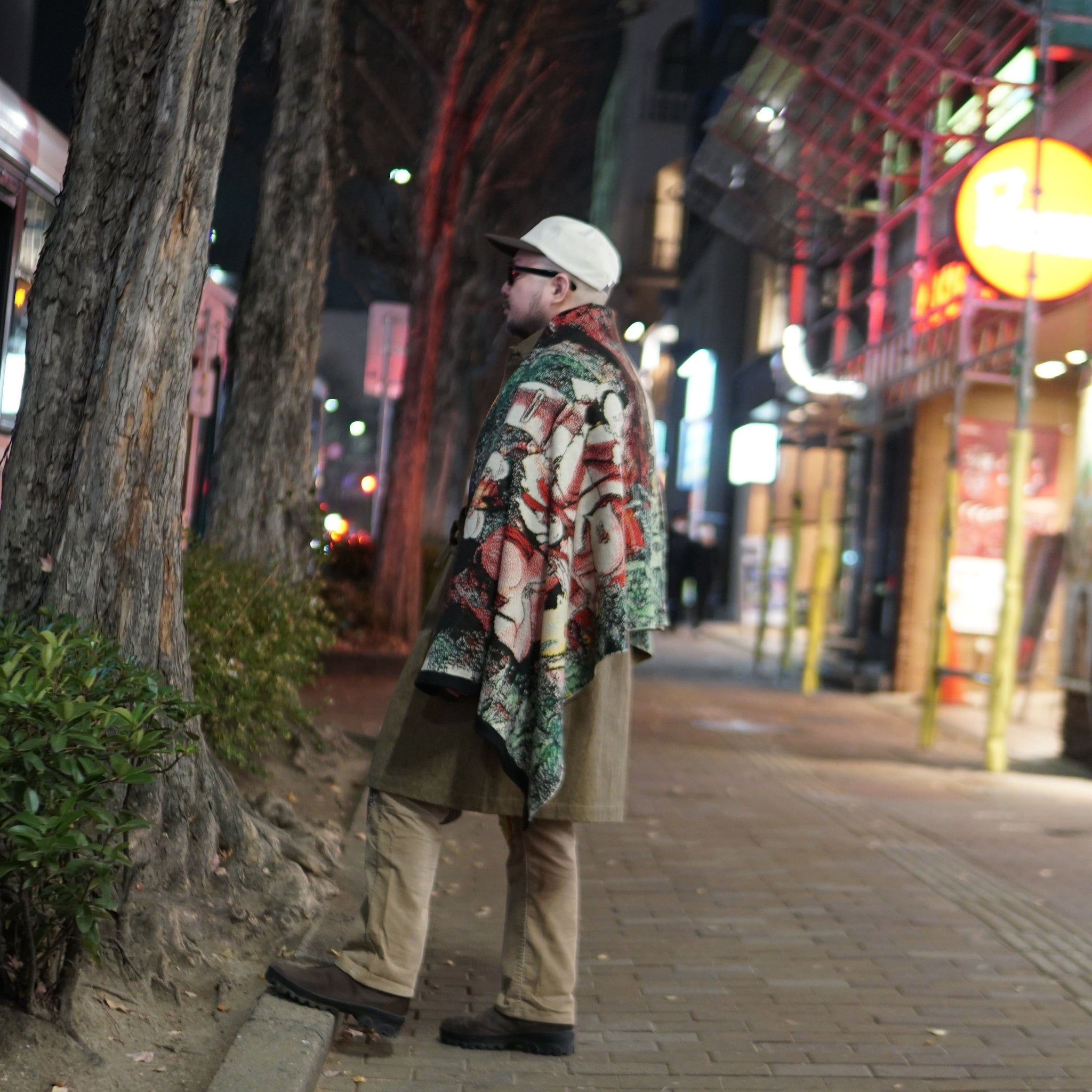 No:SF*IA-02| Name:勇者たち Knit Blanket Stole | Color:Black【浅野いにお × STOF 22AW SPECIAL ITEM】【archive】