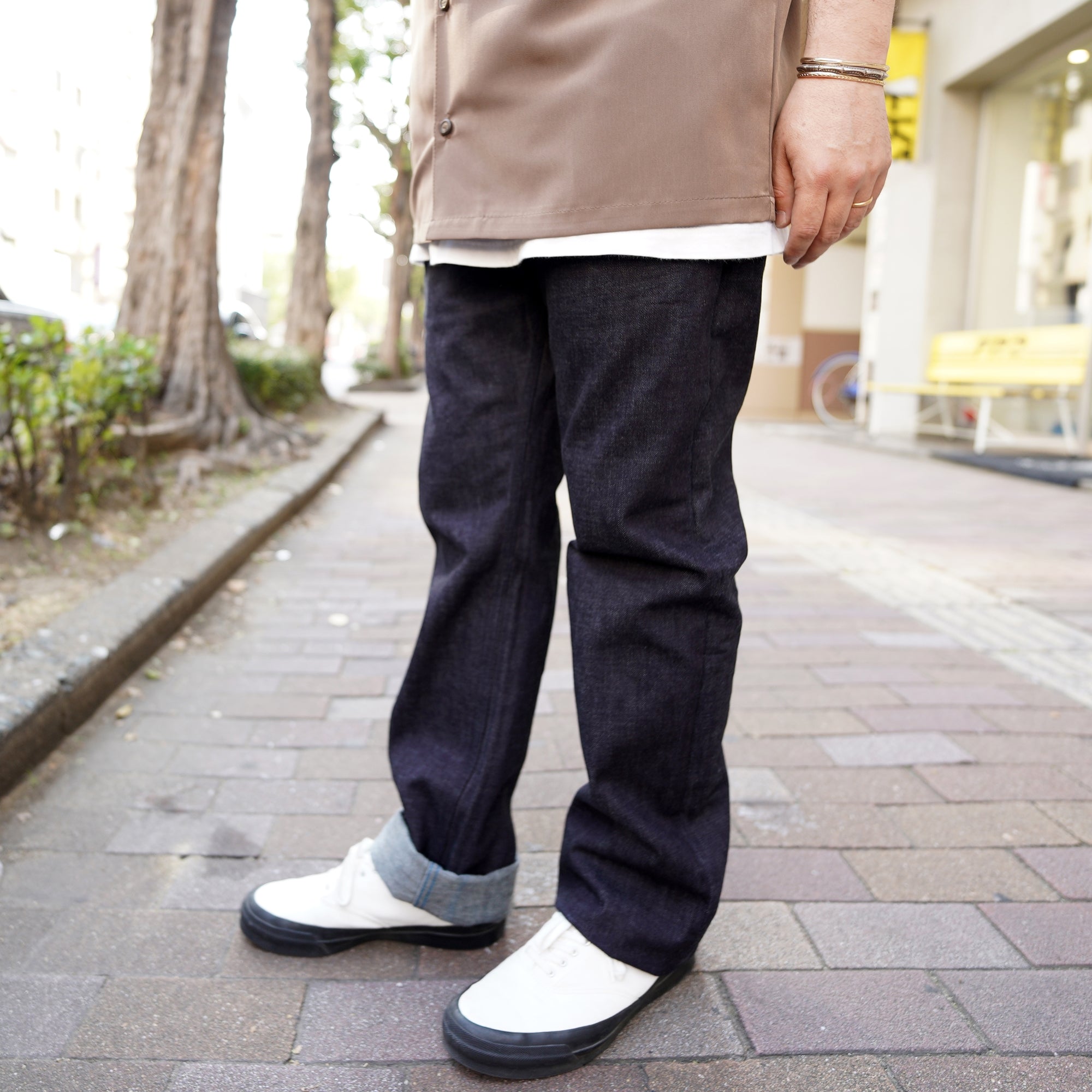 No:oikawa-op-02 | Name: OIKAWA DENIM/スリムフィットデニム 【カジキマグロデニム/SWORDFISH FIBER MIXED DENIM】【オイカワデニム】-OIKAWA DENIM-ADDICTION FUKUOKA