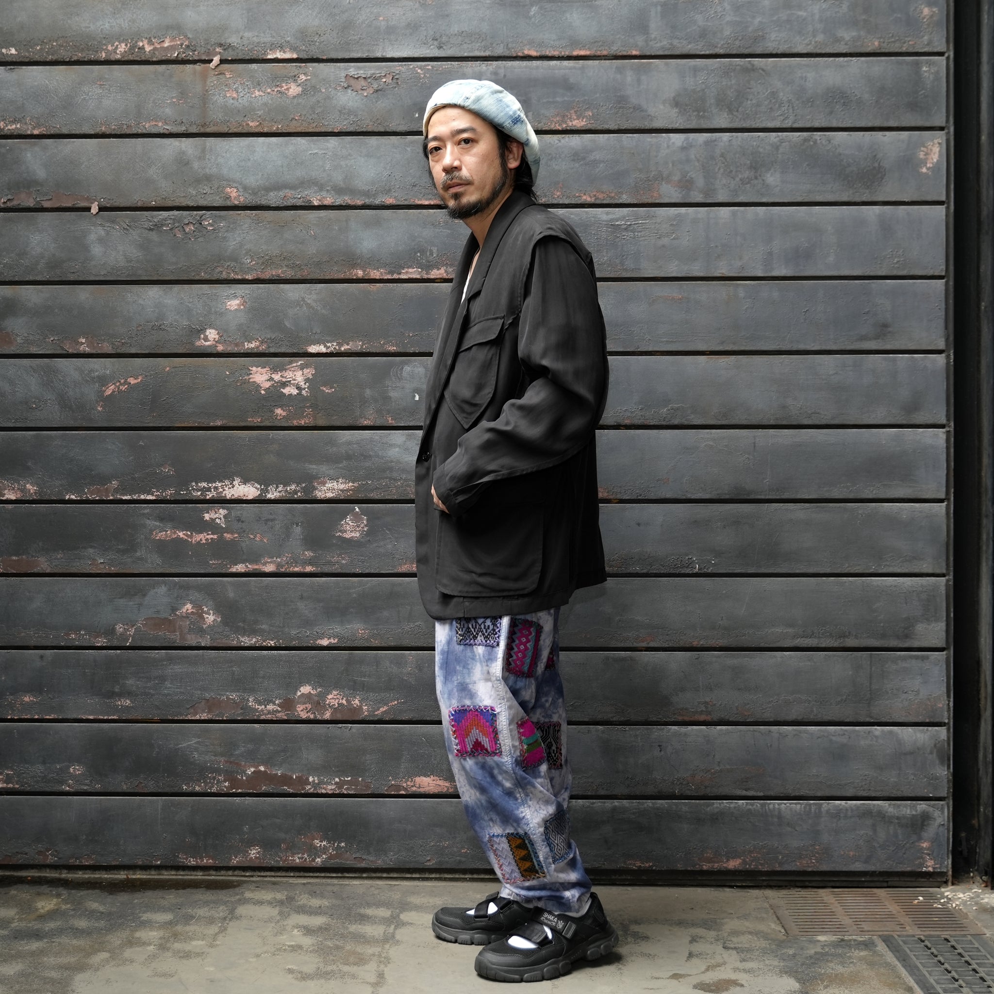 No:M31017-17 | Name:Ura Low Lapel Blazer | Color:Tencel Black【MONITALY_モニタリー】