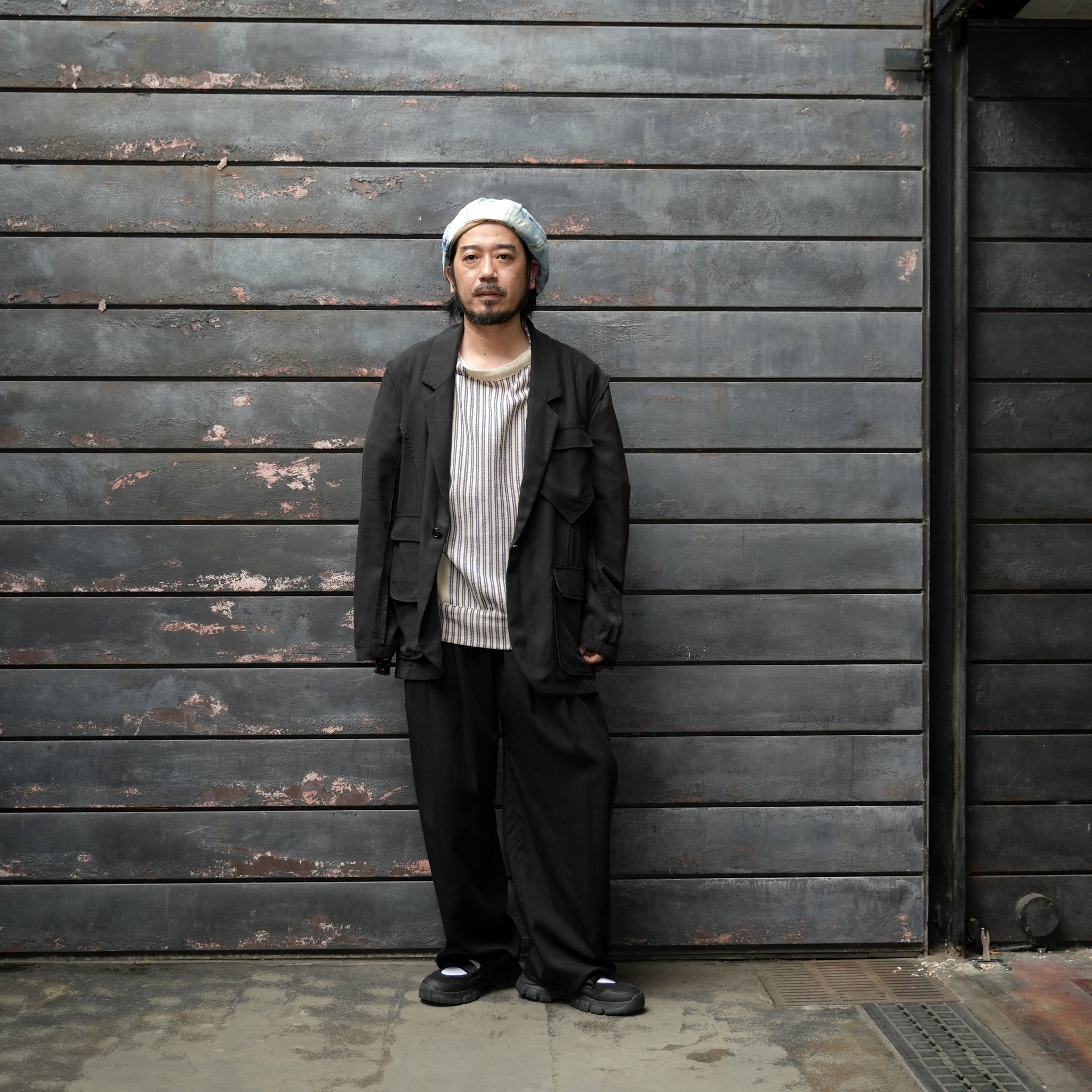 No:M31017-17 | Name:Ura Low Lapel Blazer | Color:Tencel Black【MONITALY_モニタリー】