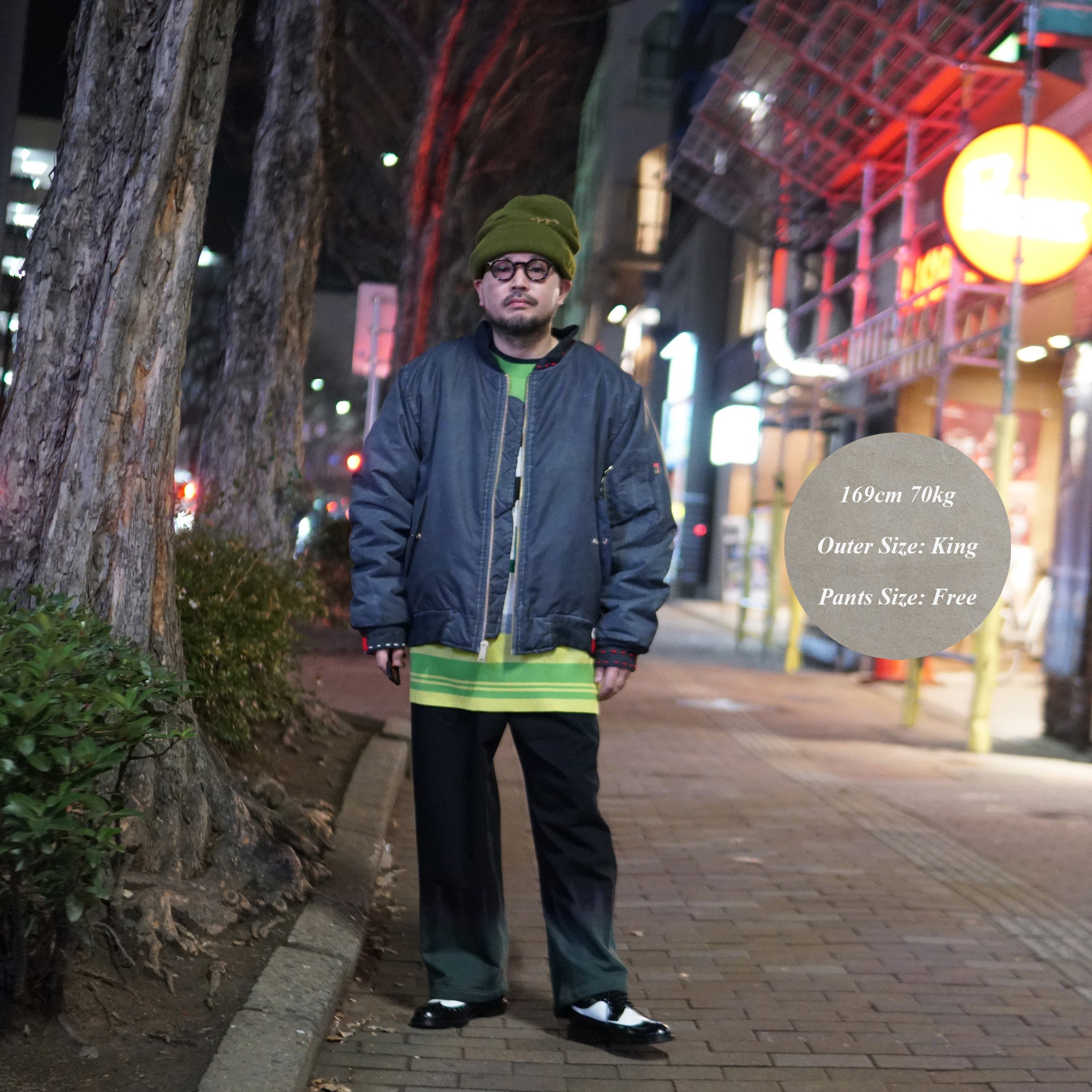 pw22kt02 | panda knit top | Color:grass-paddy | Size:2【PLATEAU STUDIO_プラトー スタジオ】